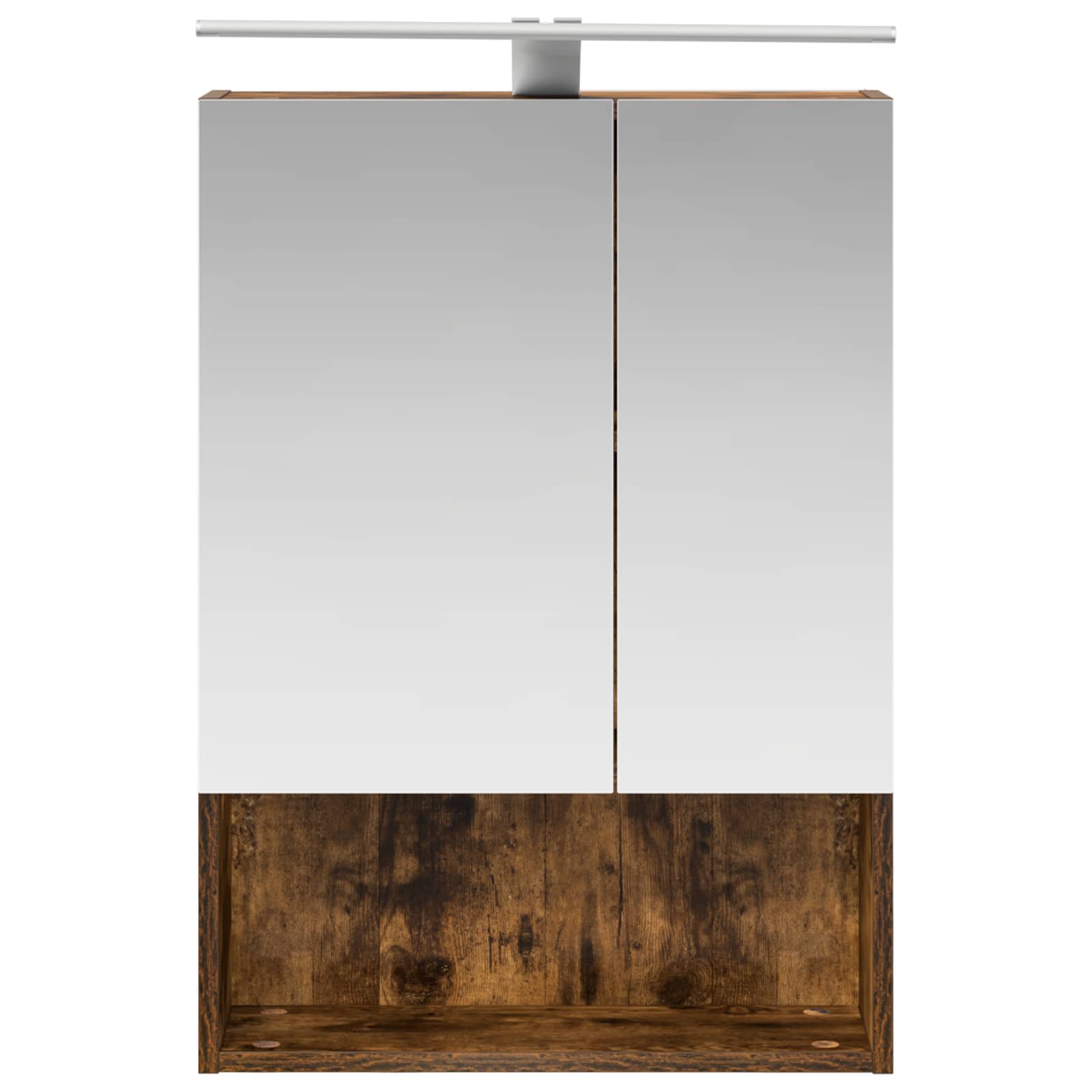 Badkamer spiegelkast met plank Gerookt eiken 50 x 14,5 x 70 cm is nu te koop bij PeponiXL, paradijselijk wonen!