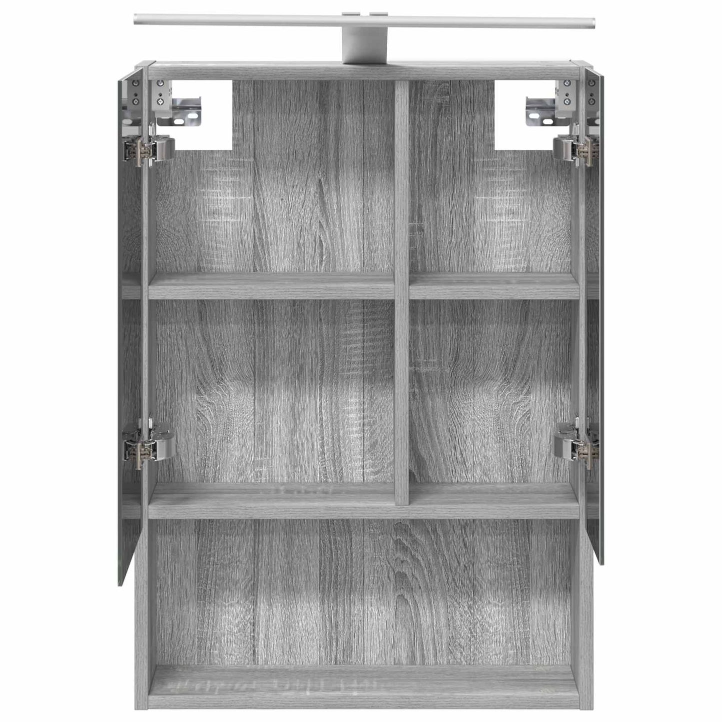 Badkamer spiegelkast met plank Grijs Sonoma 50 x 14,5 x 70 cm is nu te koop bij PeponiXL, paradijselijk wonen!