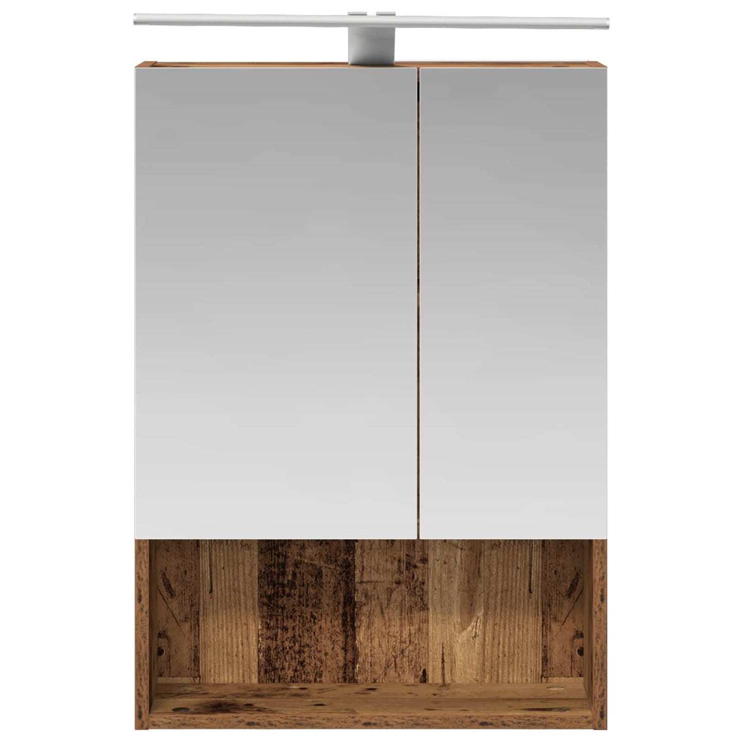 Badkamer spiegelkast Oudhout 50 x 14,5 x 70 cm Bewerkt hout is nu te koop bij PeponiXL, paradijselijk wonen!