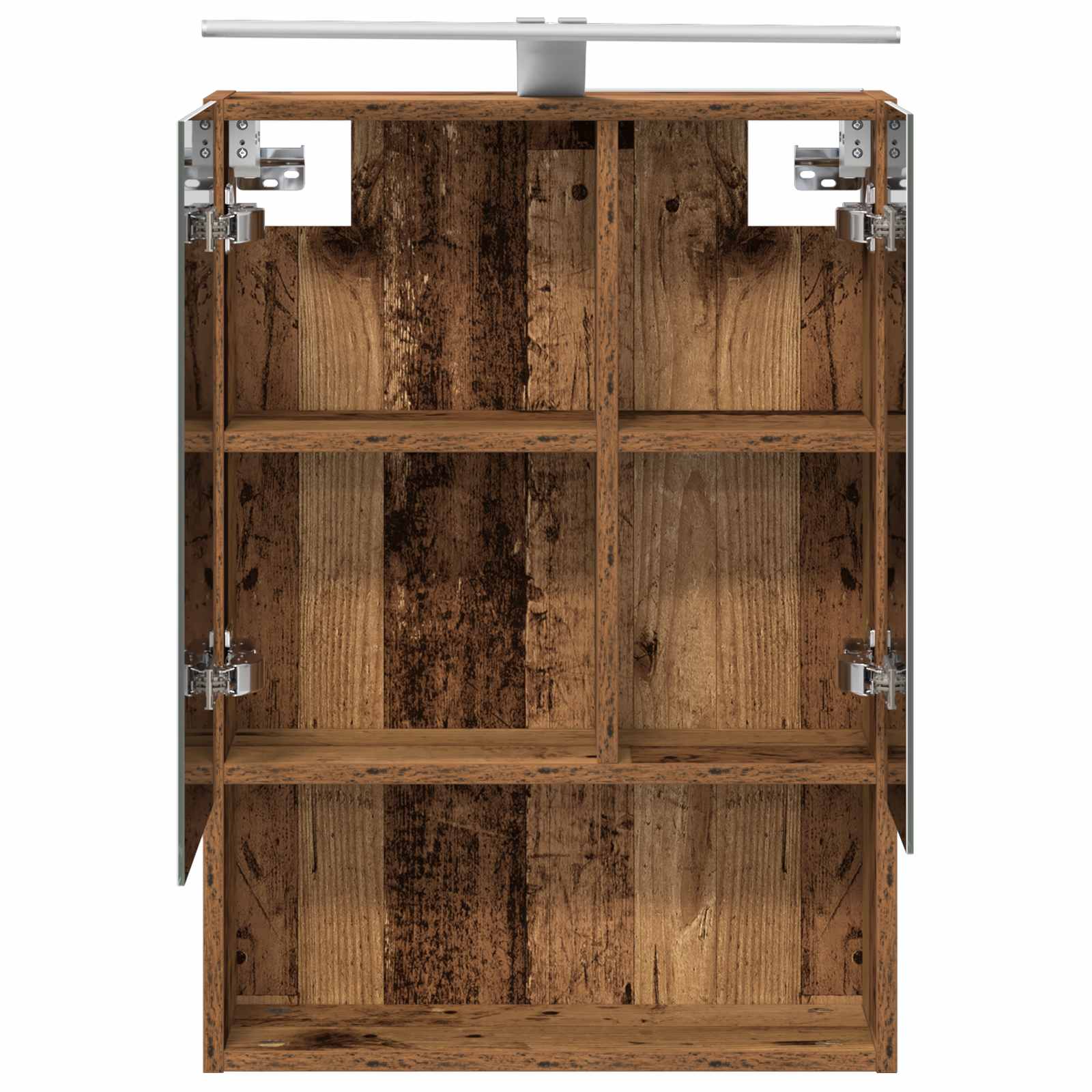 Badkamer spiegelkast Oudhout 50 x 14,5 x 70 cm Bewerkt hout is nu te koop bij PeponiXL, paradijselijk wonen!