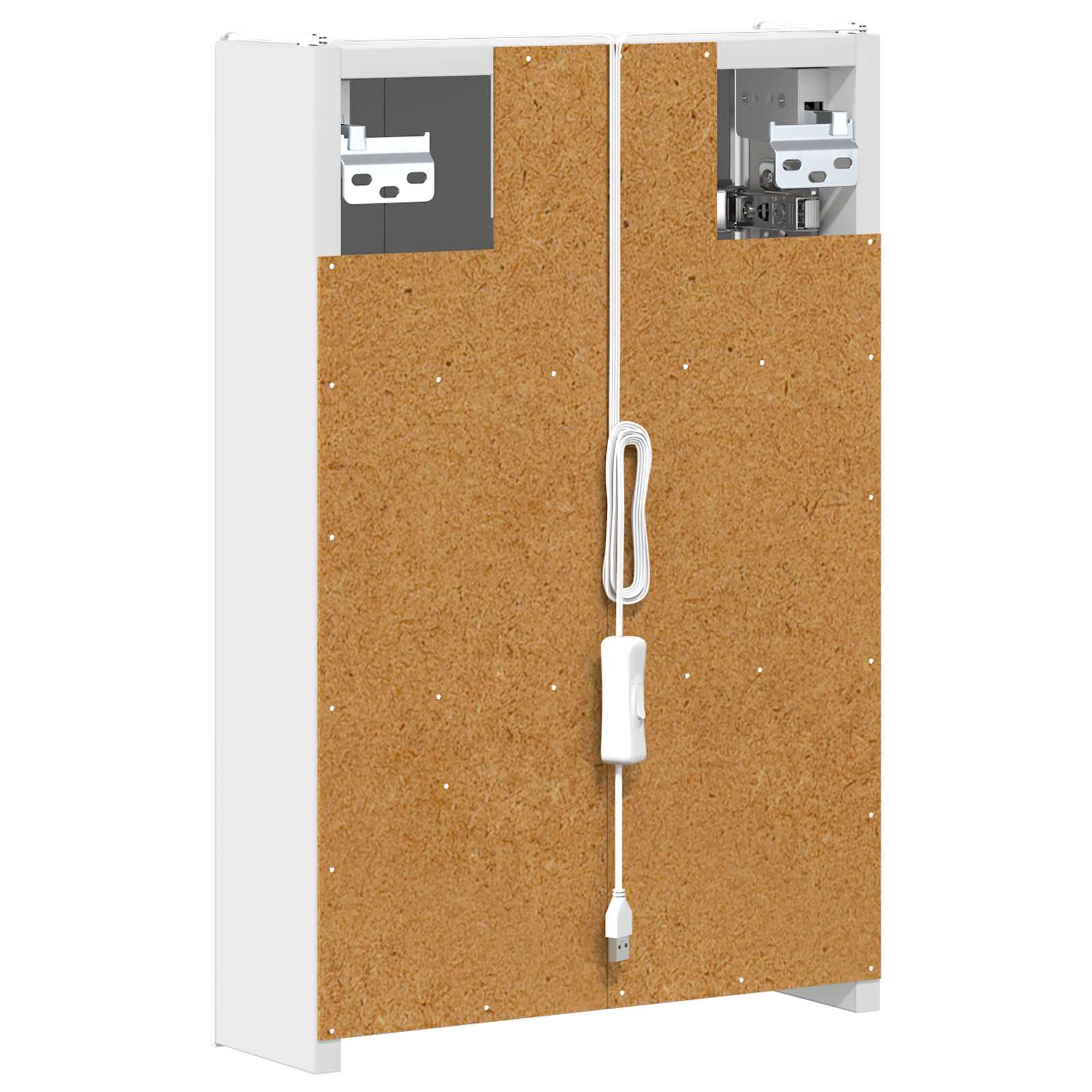 Badkamer spiegelkast voor Wit 33 x 11,5 x 50 cm Bewerkt hout is nu te koop bij PeponiXL, paradijselijk wonen!