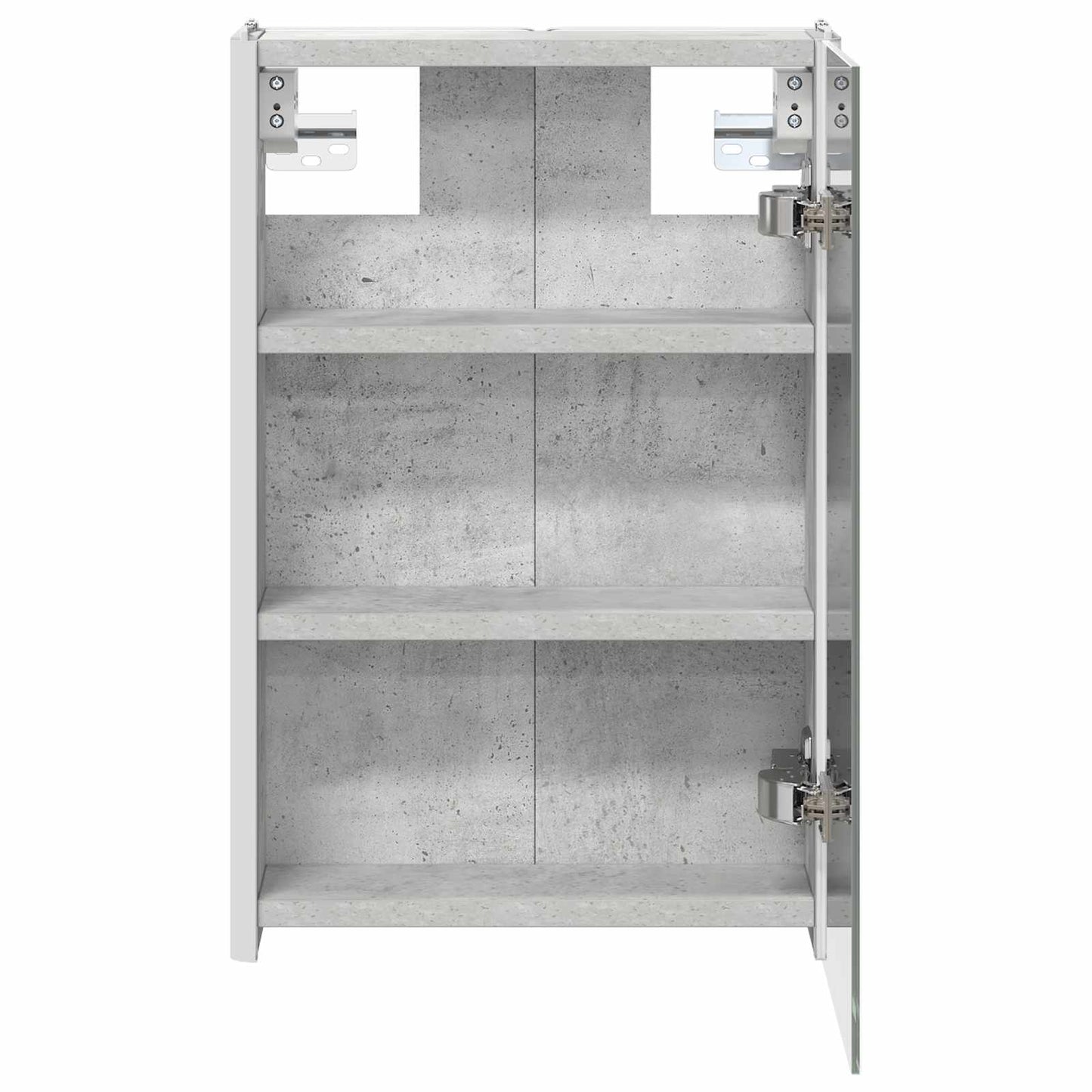 Badkamer spiegelkast Beton Grijs 33 x 11,5 x 50 cm Bewerkt hout is nu te koop bij PeponiXL, paradijselijk wonen!