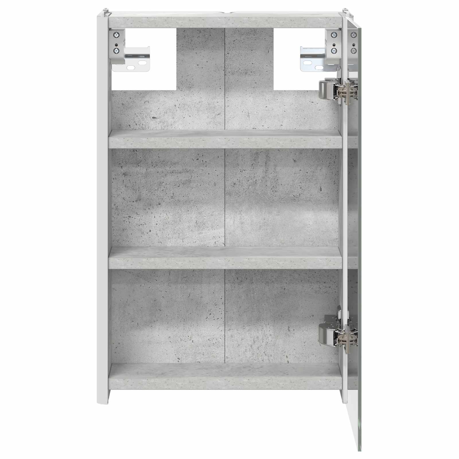 Badkamer spiegelkast Beton Grijs 33 x 11,5 x 50 cm Bewerkt hout is nu te koop bij PeponiXL, paradijselijk wonen!