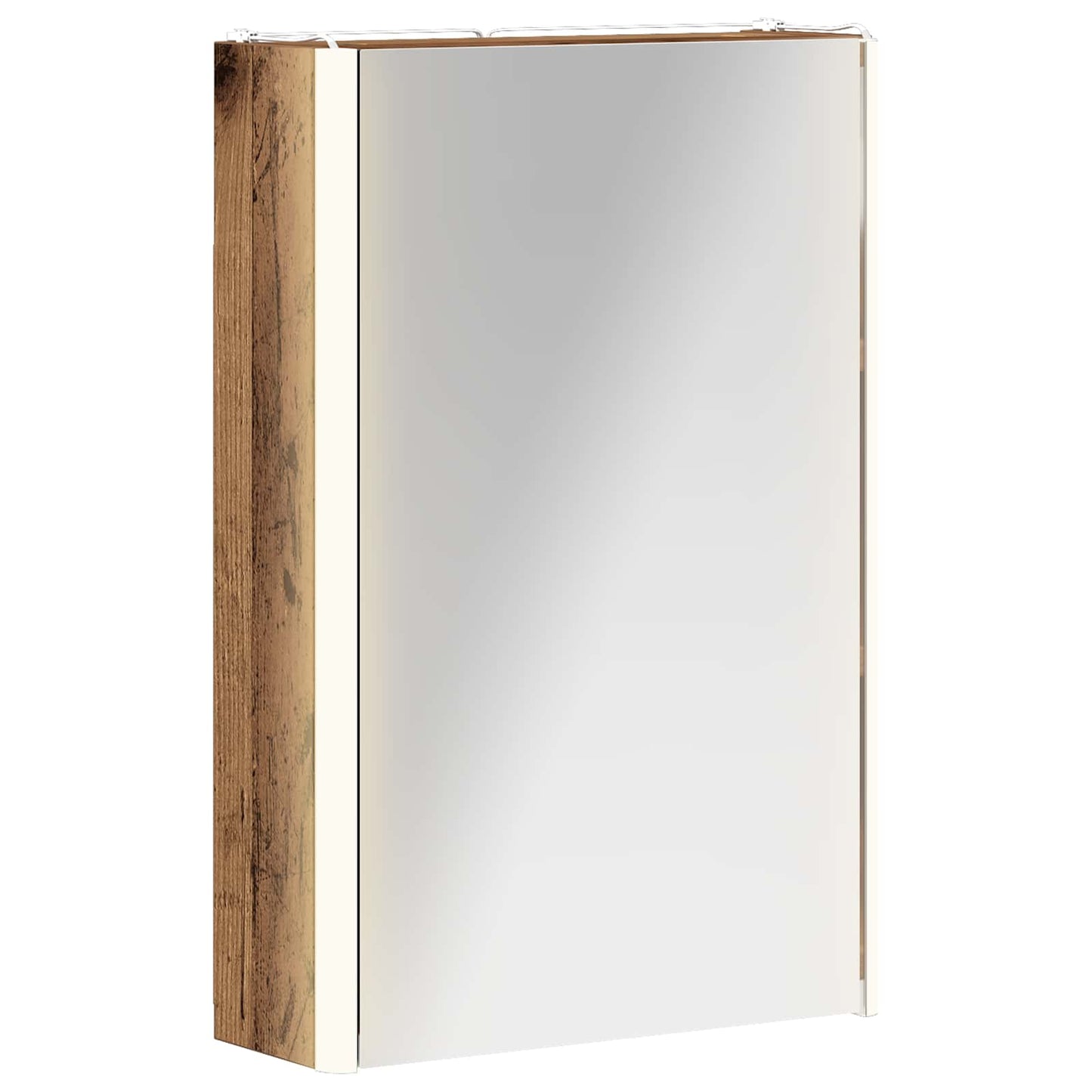 Badkamer spiegelkast Oudhout 33 x 11,5 x 50 cm Bewerkt hout is nu te koop bij PeponiXL, paradijselijk wonen!