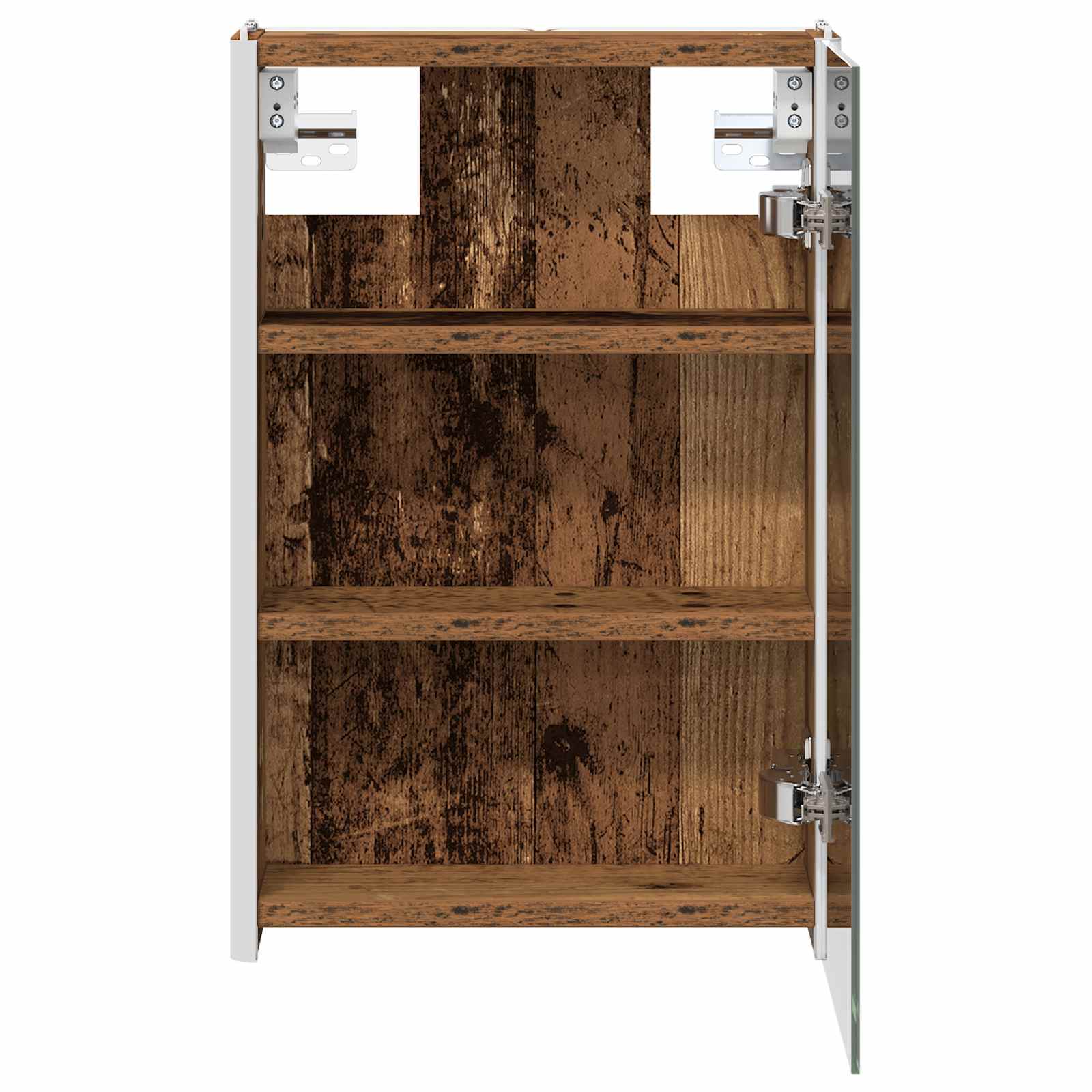 Badkamer spiegelkast Oudhout 33 x 11,5 x 50 cm Bewerkt hout is nu te koop bij PeponiXL, paradijselijk wonen!