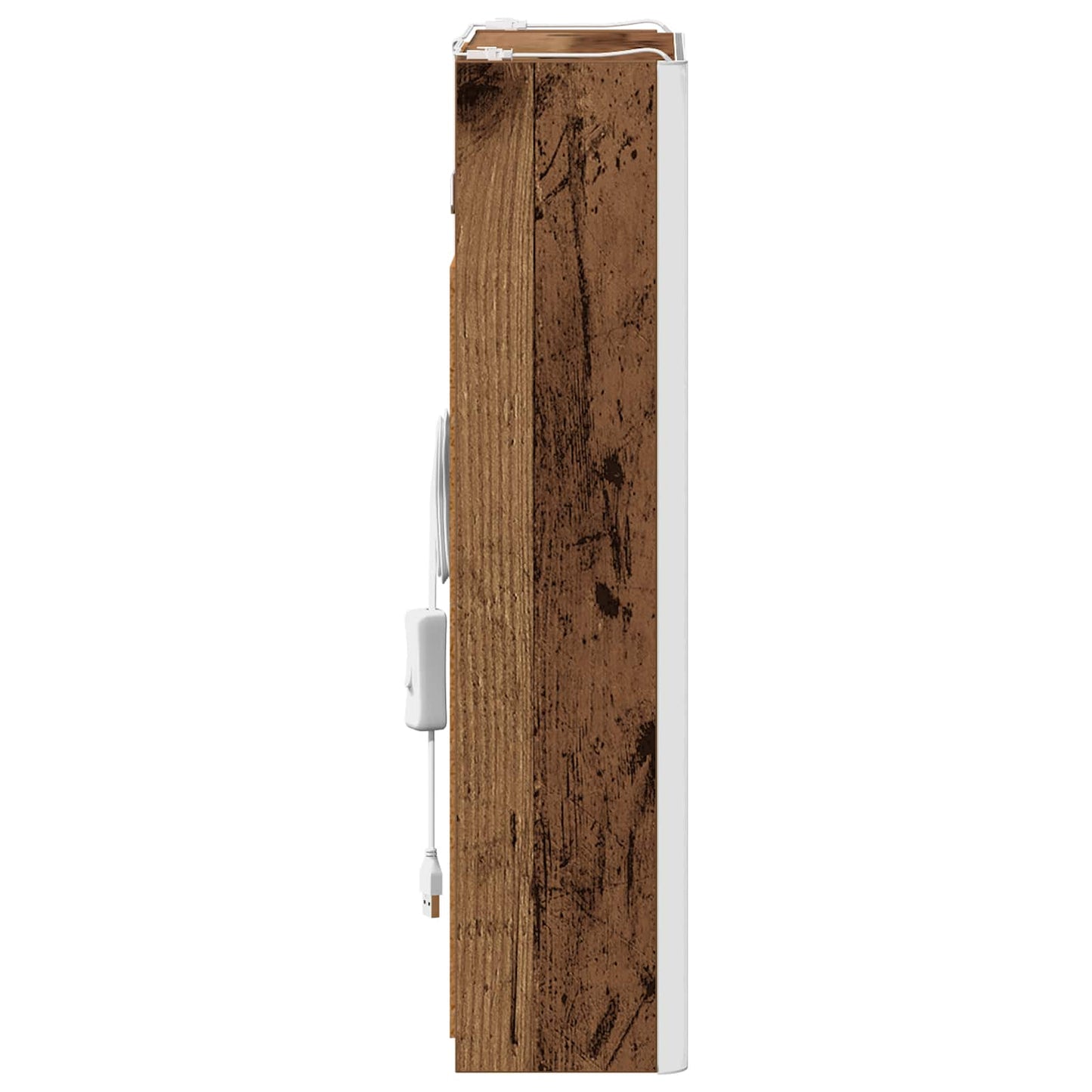 Badkamer spiegelkast Oudhout 33 x 11,5 x 50 cm Bewerkt hout is nu te koop bij PeponiXL, paradijselijk wonen!