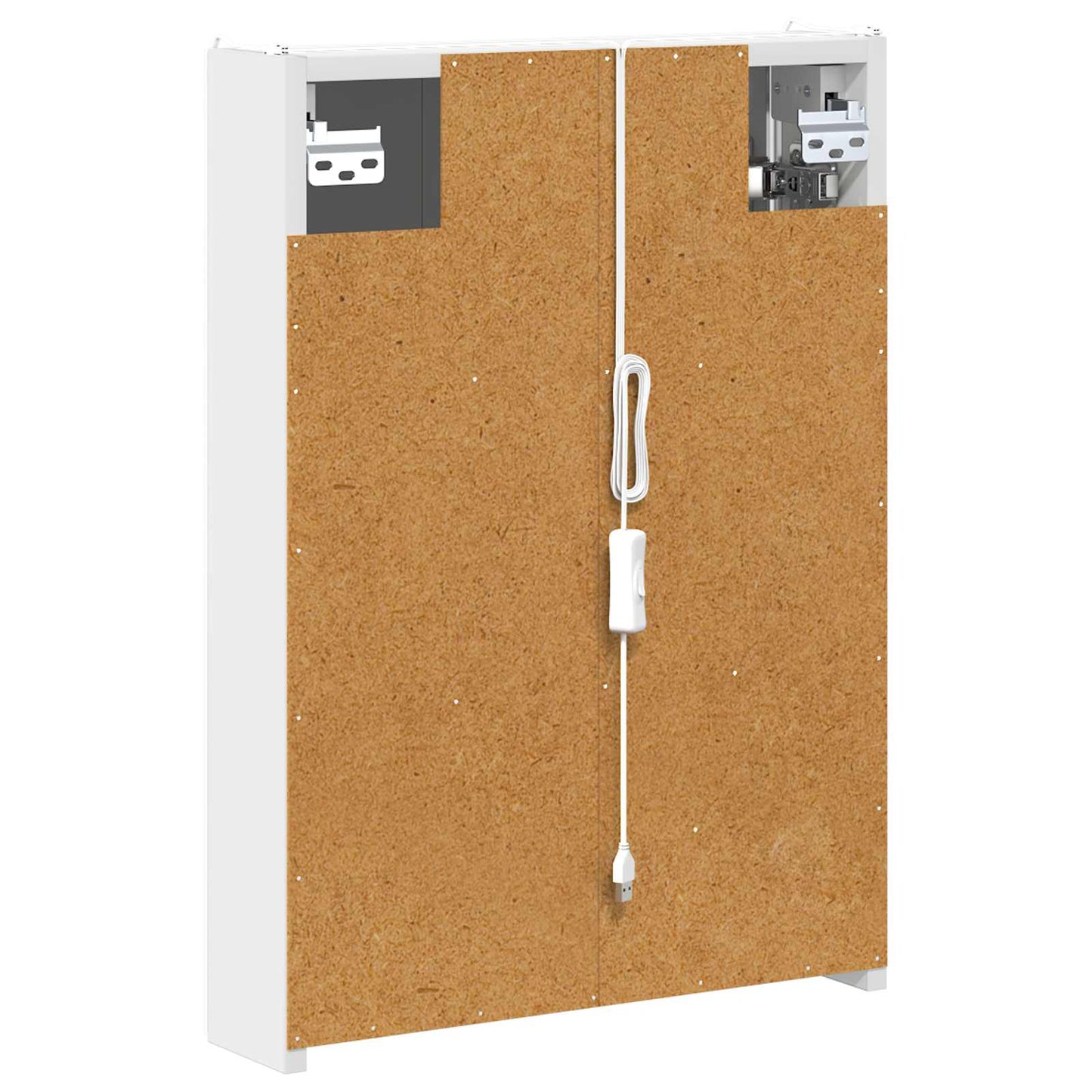Badkamer spiegelkast voor Wit 43 x 11,5 x 60,5 cm Bewerkt hout is nu te koop bij PeponiXL, paradijselijk wonen!