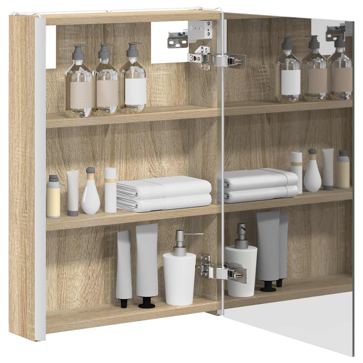 Badkamer spiegelkast Sonoma Eiken 43 x 11,5 x 60,5 cm is nu te koop bij PeponiXL, paradijselijk wonen!