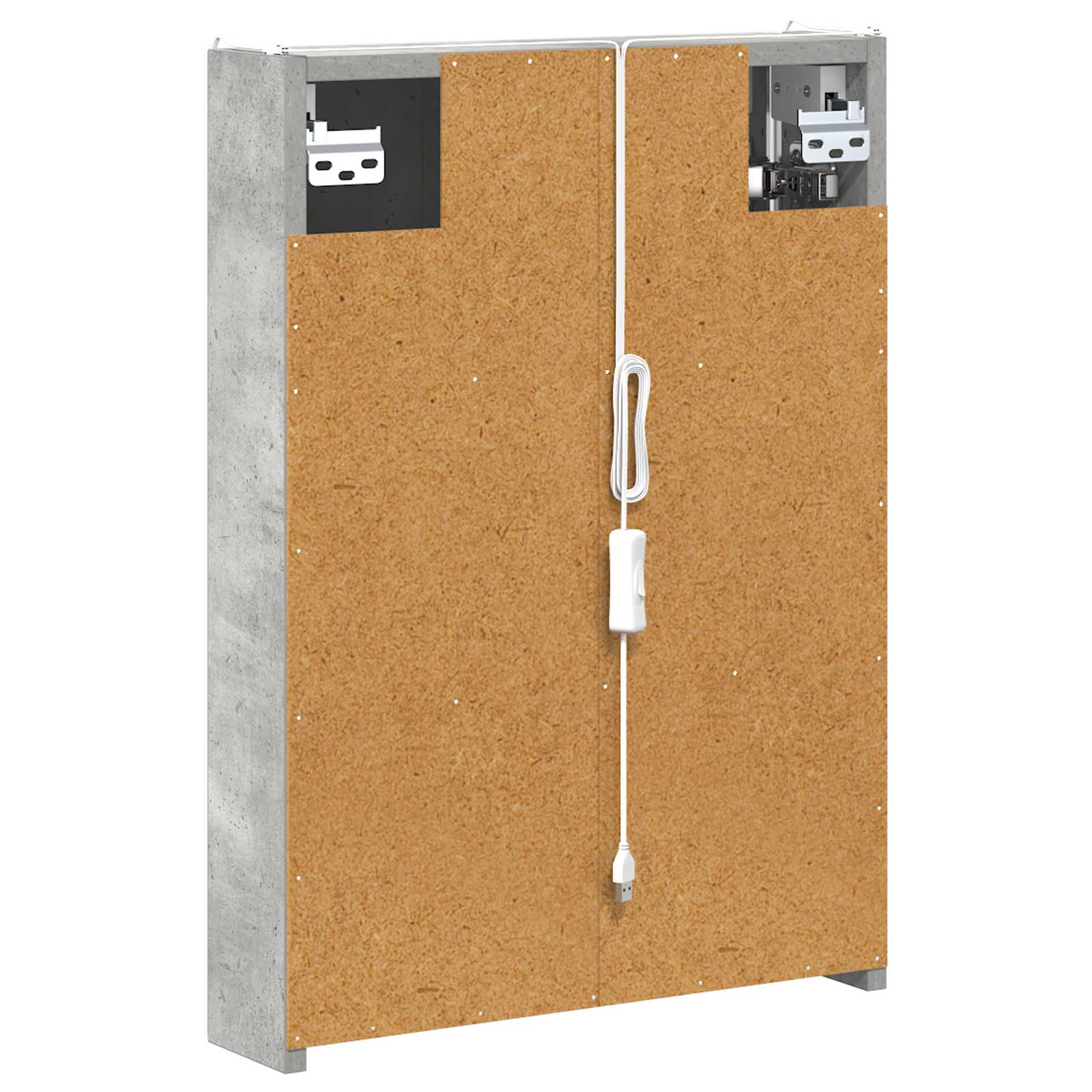 Badkamer spiegelkast Beton Grijs 43 x 11,5 x 60,5 cm is nu te koop bij PeponiXL, paradijselijk wonen!