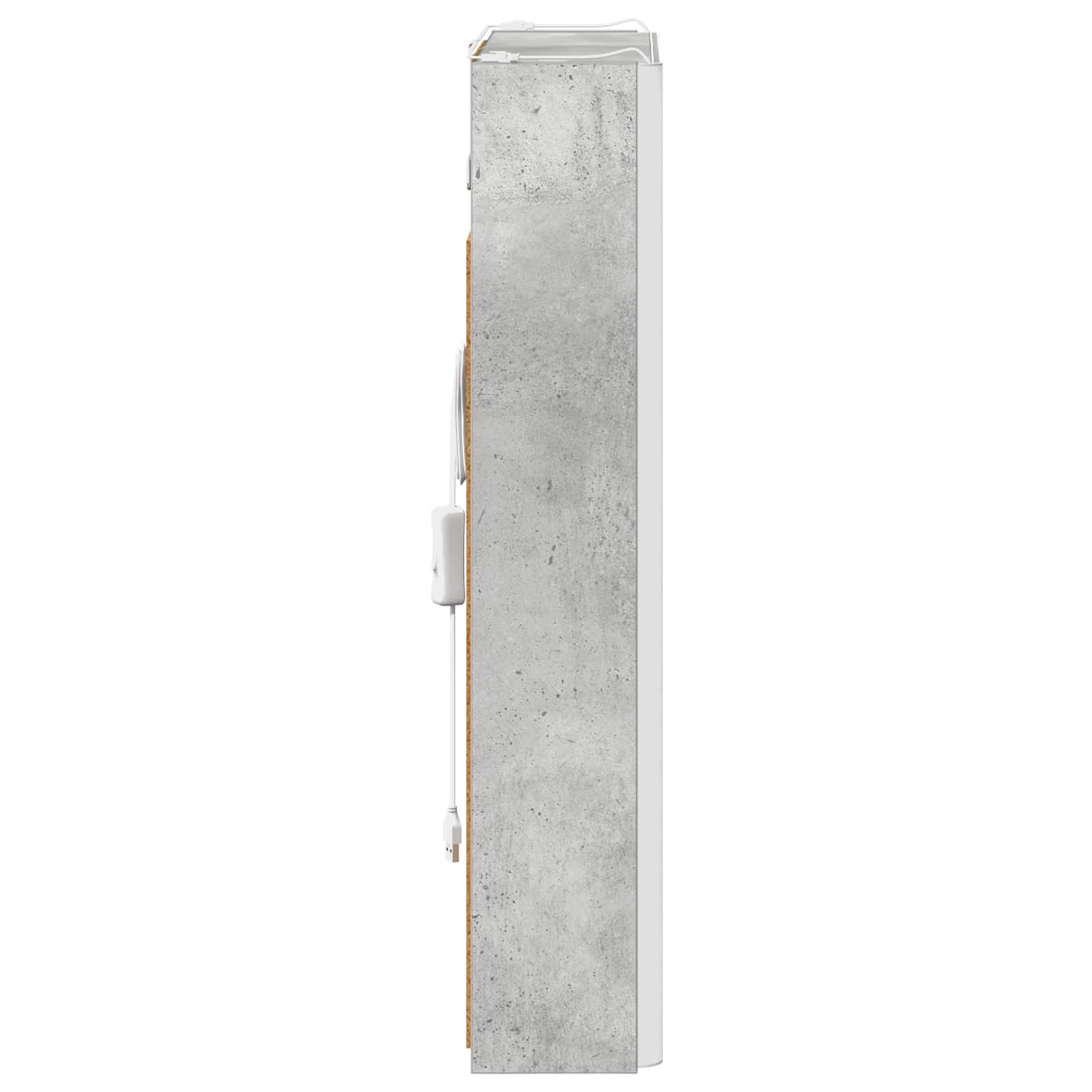 Badkamer spiegelkast Beton Grijs 43 x 11,5 x 60,5 cm is nu te koop bij PeponiXL, paradijselijk wonen!