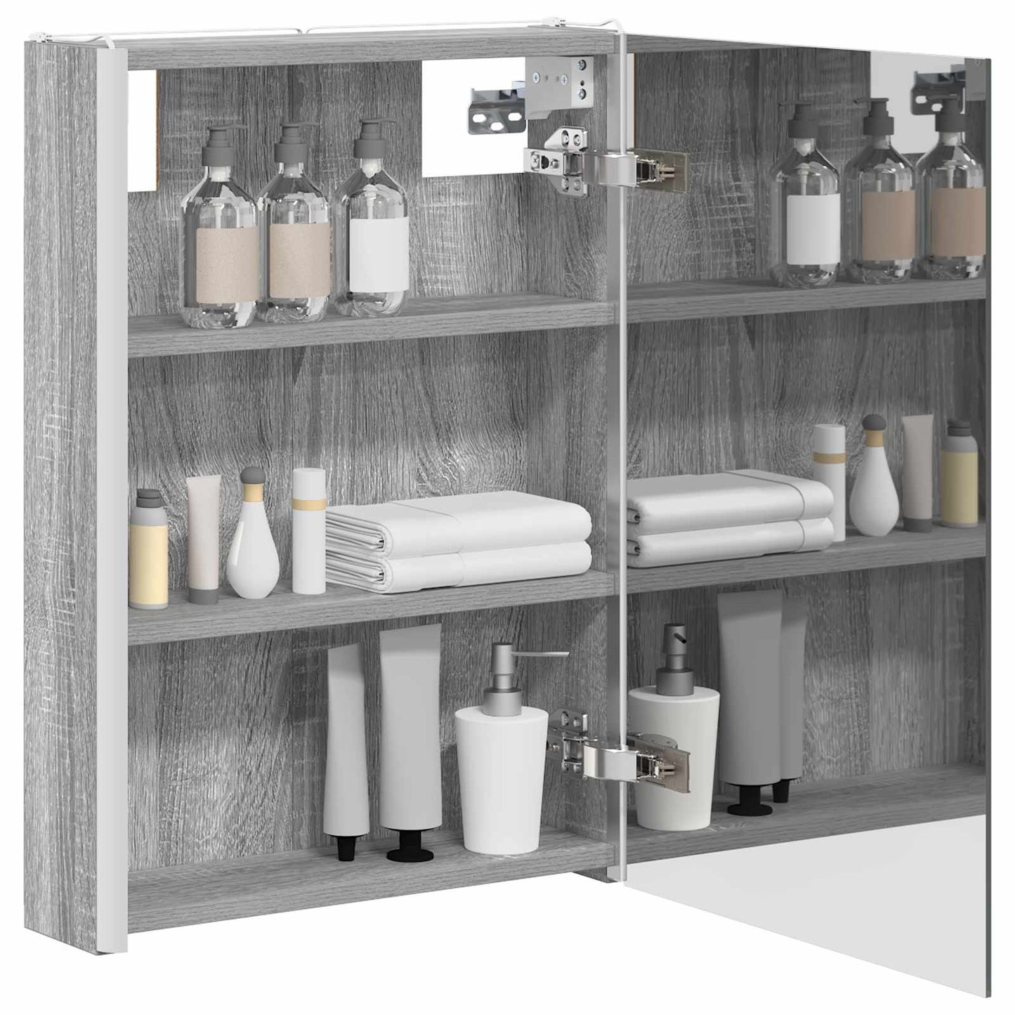 Badkamer spiegelkast Grijs Sonoma 43 x 11,5 x 60,5 cm is nu te koop bij PeponiXL, paradijselijk wonen!