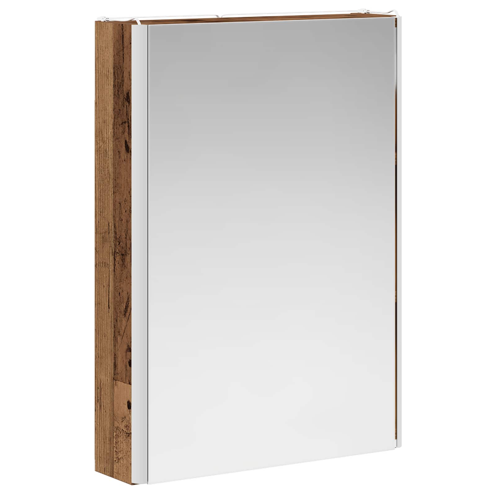 Badkamer spiegelkast Oudhout 43 x 11,5 x 60,5 cm Bewerkt hout is nu te koop bij PeponiXL, paradijselijk wonen!