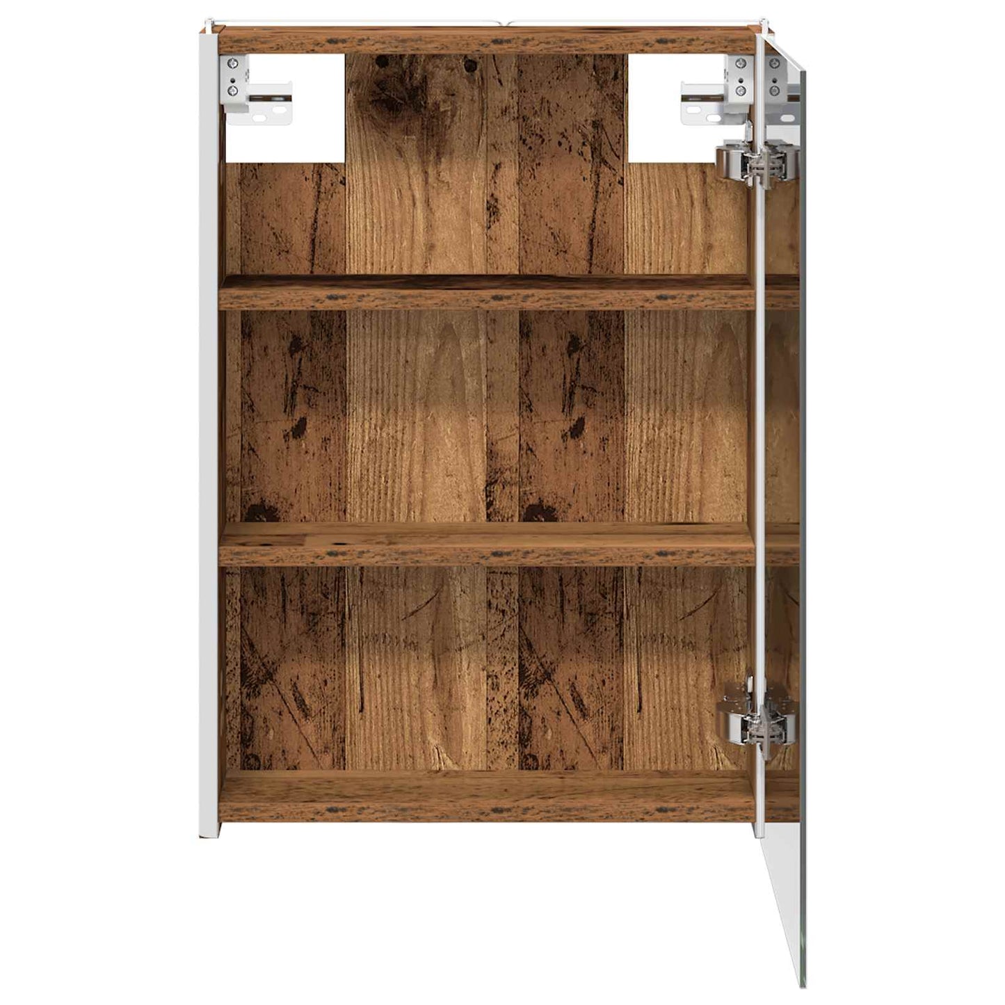 Badkamer spiegelkast Oudhout 43 x 11,5 x 60,5 cm Bewerkt hout is nu te koop bij PeponiXL, paradijselijk wonen!