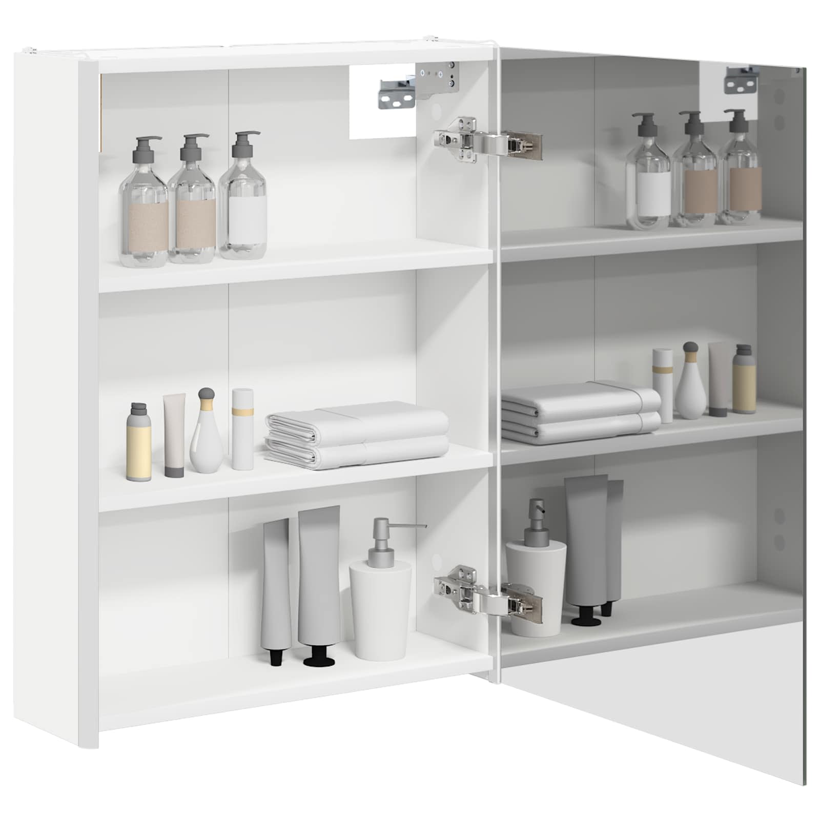Badkamer spiegelkast voor Wit 53,5 x 15,5 x 70 cm Bewerkt hout is nu te koop bij PeponiXL, paradijselijk wonen!