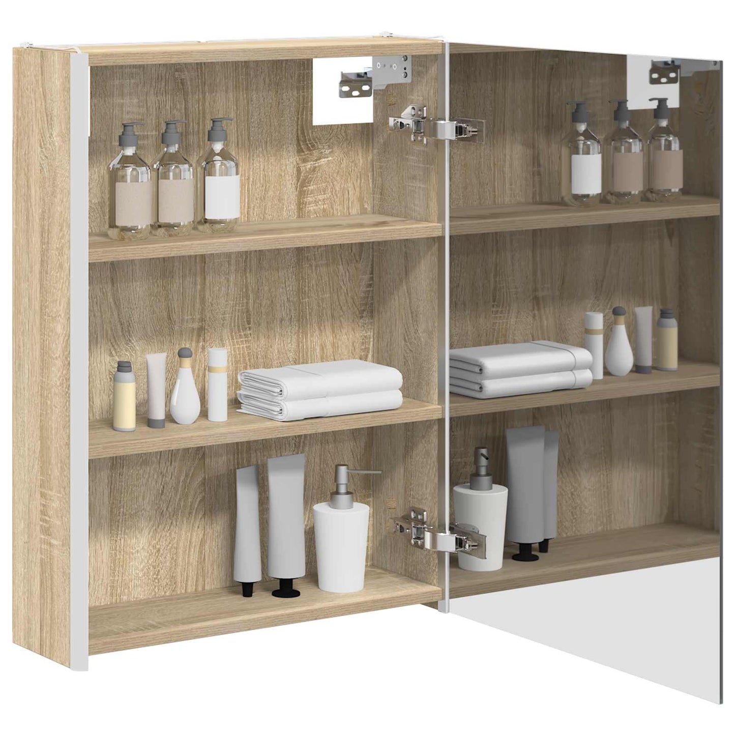 Badkamer spiegelkast Sonoma Eiken 53,5 x 15,5 x 70 cm is nu te koop bij PeponiXL, paradijselijk wonen!