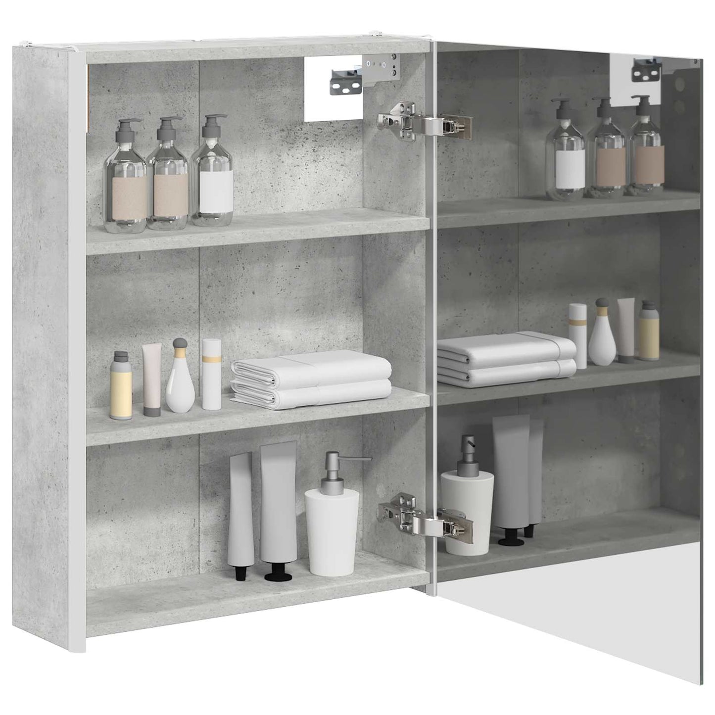 Badkamer spiegelkast Beton Grijs 53,5 x 15,5 x 70 cm is nu te koop bij PeponiXL, paradijselijk wonen!