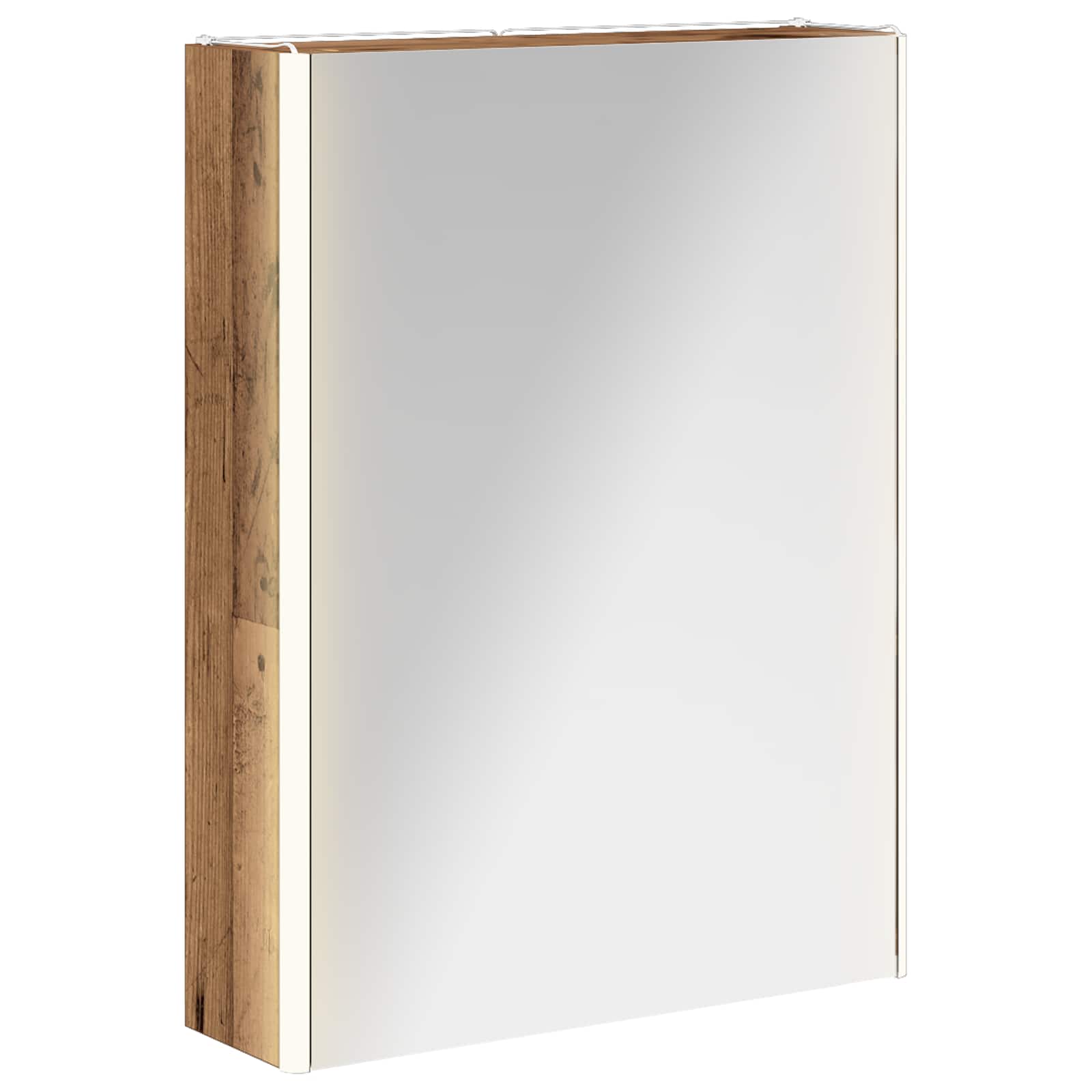 Badkamer spiegelkast Oudhout 53,5 x 15,5 x 70 cm Bewerkt hout is nu te koop bij PeponiXL, paradijselijk wonen!