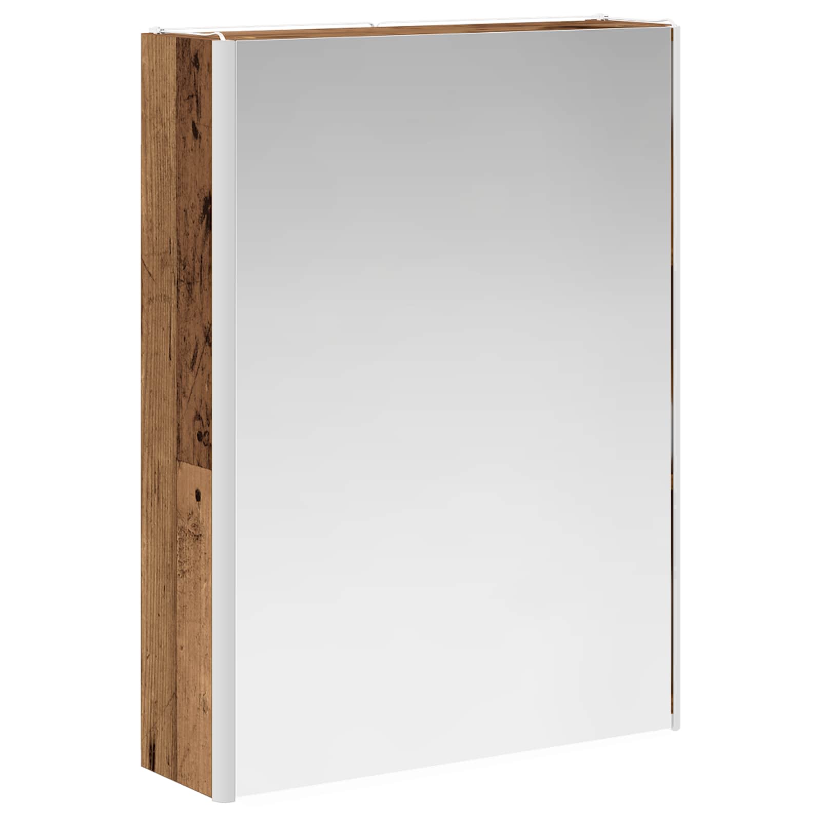 Badkamer spiegelkast Oudhout 53,5 x 15,5 x 70 cm Bewerkt hout is nu te koop bij PeponiXL, paradijselijk wonen!