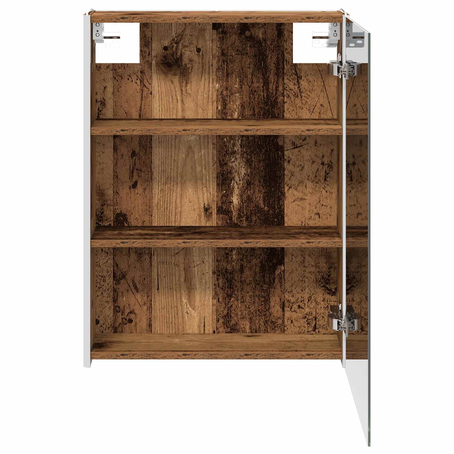 Badkamer spiegelkast Oudhout 53,5 x 15,5 x 70 cm Bewerkt hout is nu te koop bij PeponiXL, paradijselijk wonen!