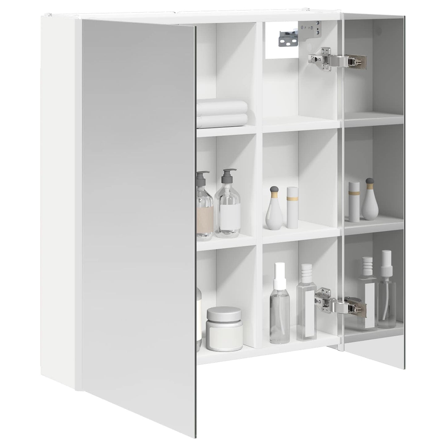 Badkamer spiegelkast voor Wit 63,5 x 15,5 x 70 cm Bewerkt hout is nu te koop bij PeponiXL, paradijselijk wonen!