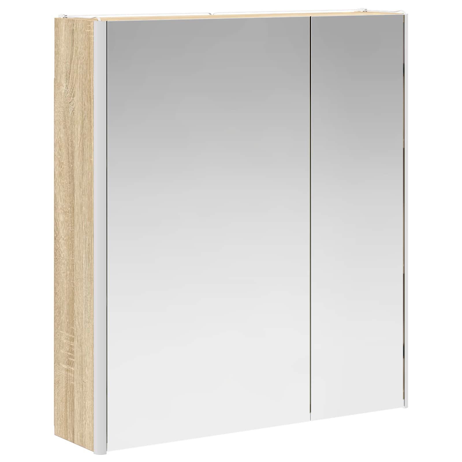 Badkamer spiegelkast Sonoma Eiken 63,5 x 15,5 x 70 cm is nu te koop bij PeponiXL, paradijselijk wonen!
