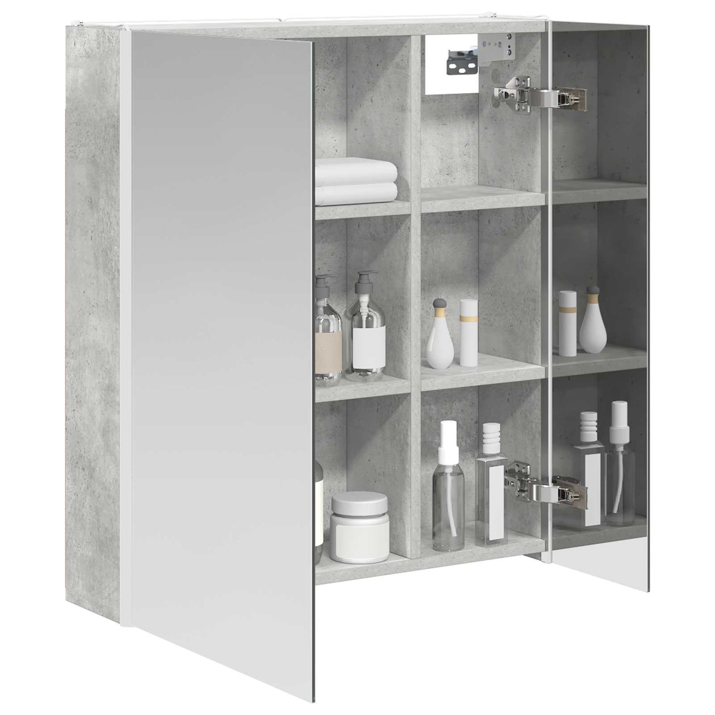 Badkamer spiegelkast Beton Grijs 63,5 x 15,5 x 70 cm is nu te koop bij PeponiXL, paradijselijk wonen!