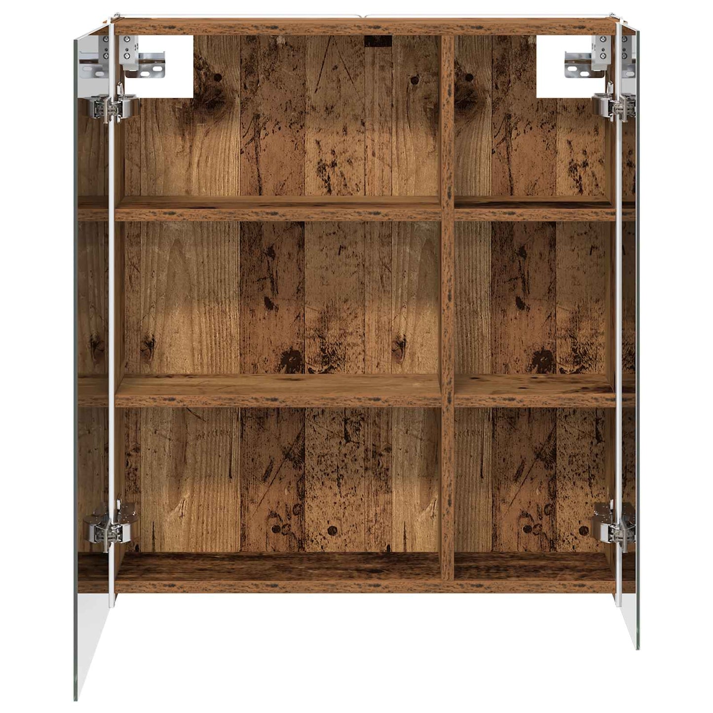 Badkamer spiegelkast Oudhout 63,5 x 15,5 x 70 cm Bewerkt hout is nu te koop bij PeponiXL, paradijselijk wonen!