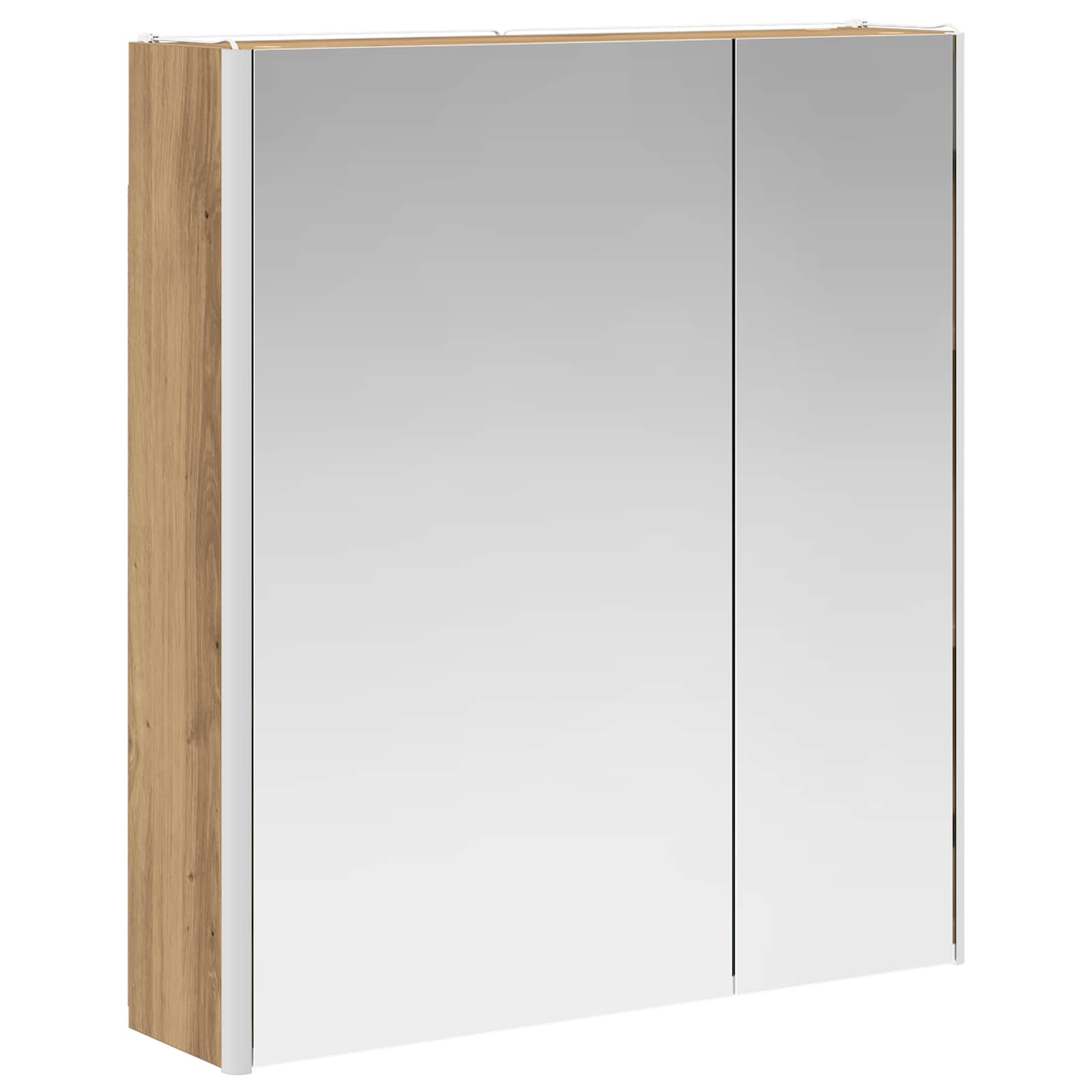 Badkamer spiegelkast Ambachtelijk eiken 63,5 x 15,5 x 70 cm is nu te koop bij PeponiXL, paradijselijk wonen!