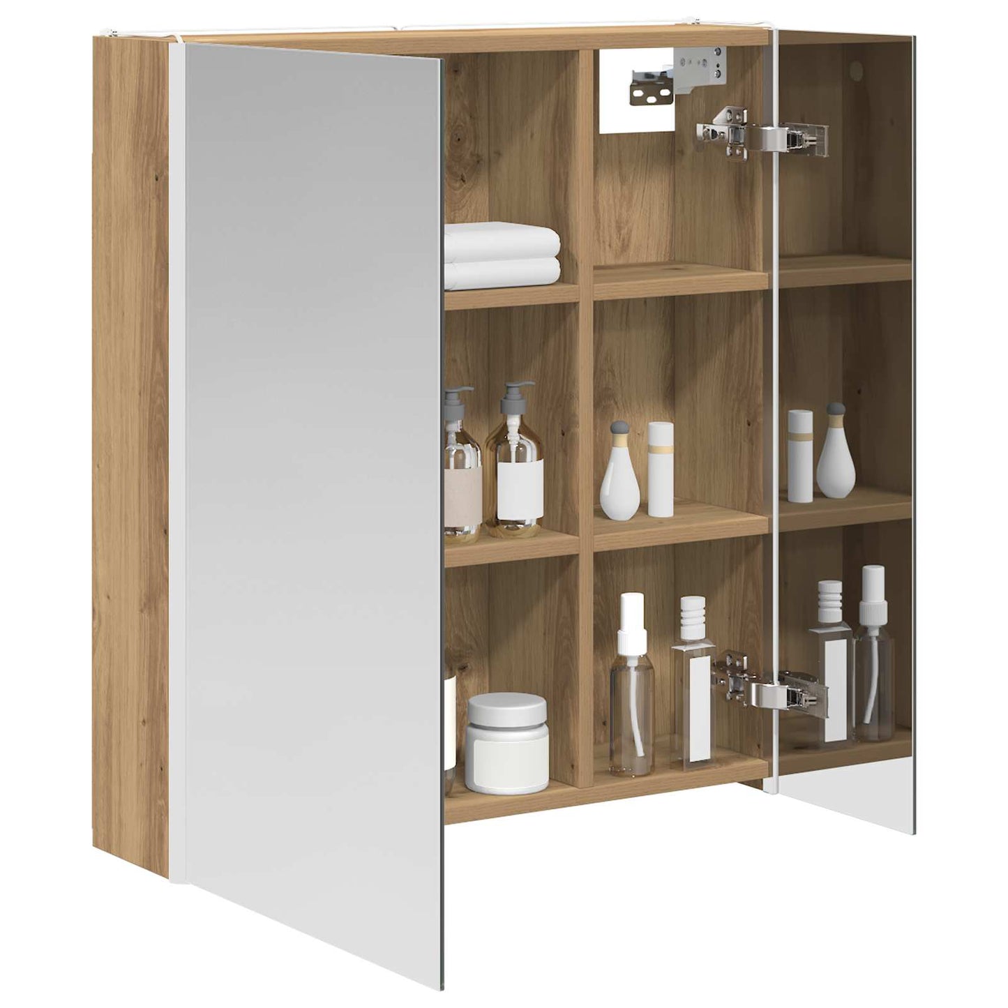 Badkamer spiegelkast Ambachtelijk eiken 63,5 x 15,5 x 70 cm is nu te koop bij PeponiXL, paradijselijk wonen!