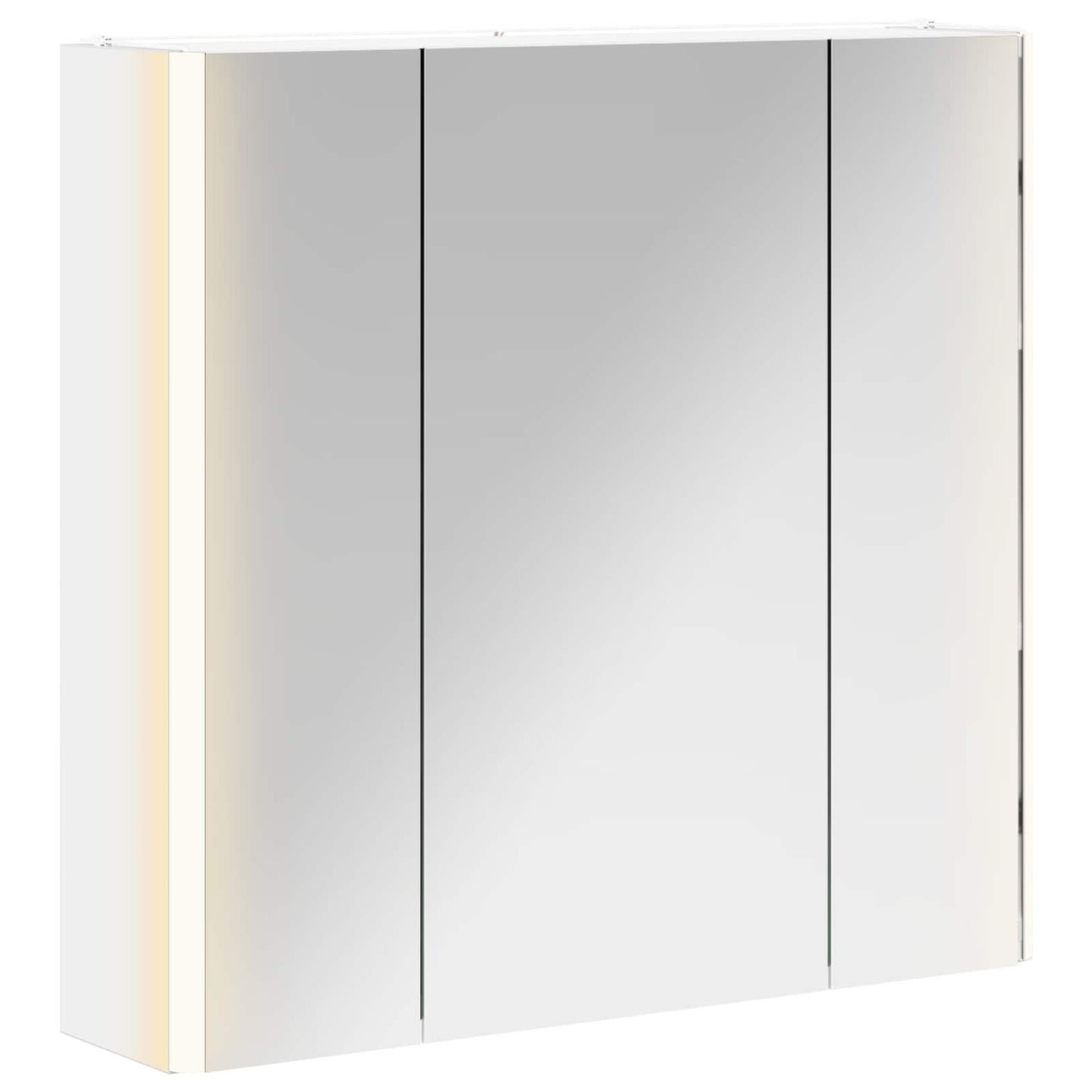 Badkamer spiegelkast Wit 63,5 x 15,5 x 60,5 cm Bewerkt hout is nu te koop bij PeponiXL, paradijselijk wonen!
