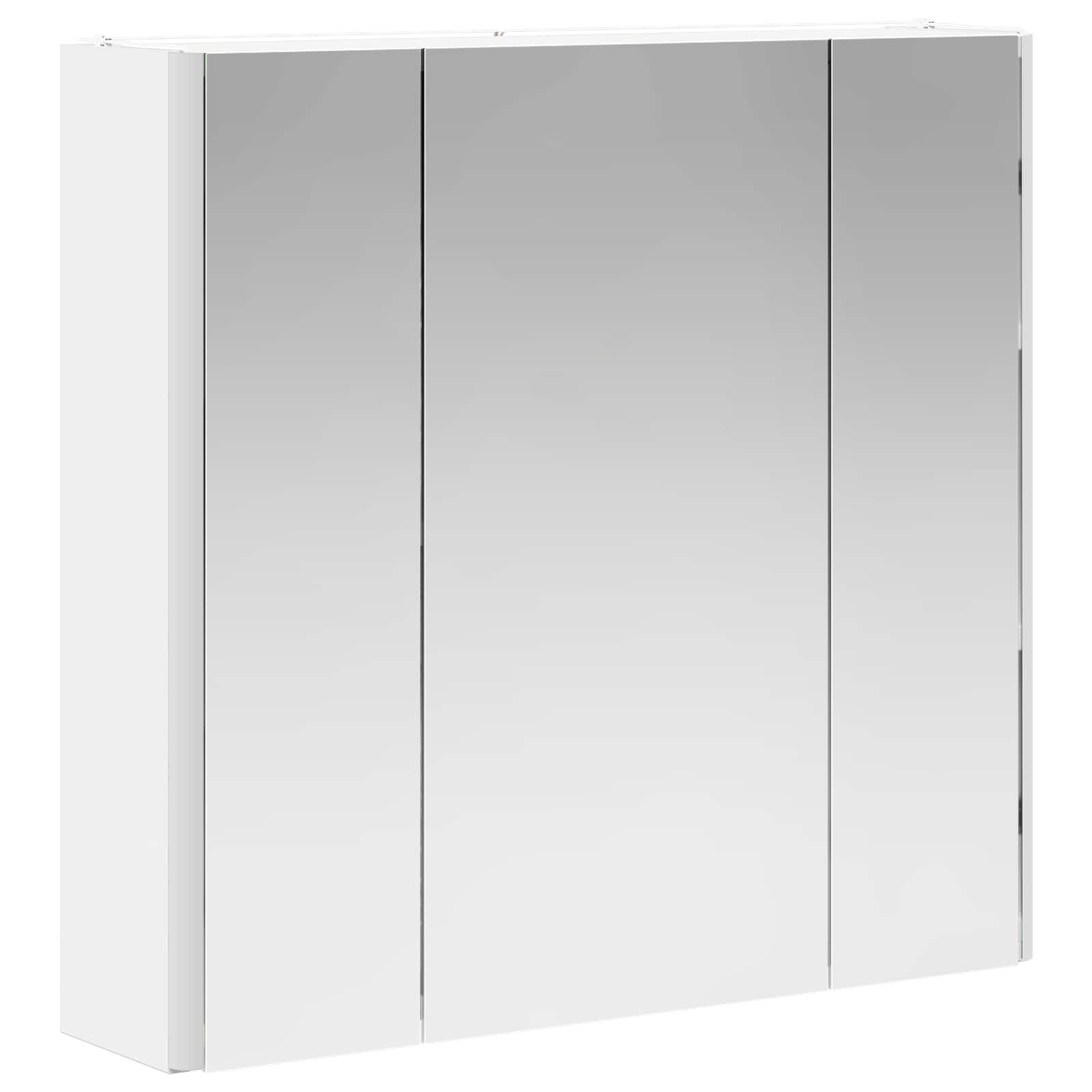 Badkamer spiegelkast Wit 63,5 x 15,5 x 60,5 cm Bewerkt hout is nu te koop bij PeponiXL, paradijselijk wonen!