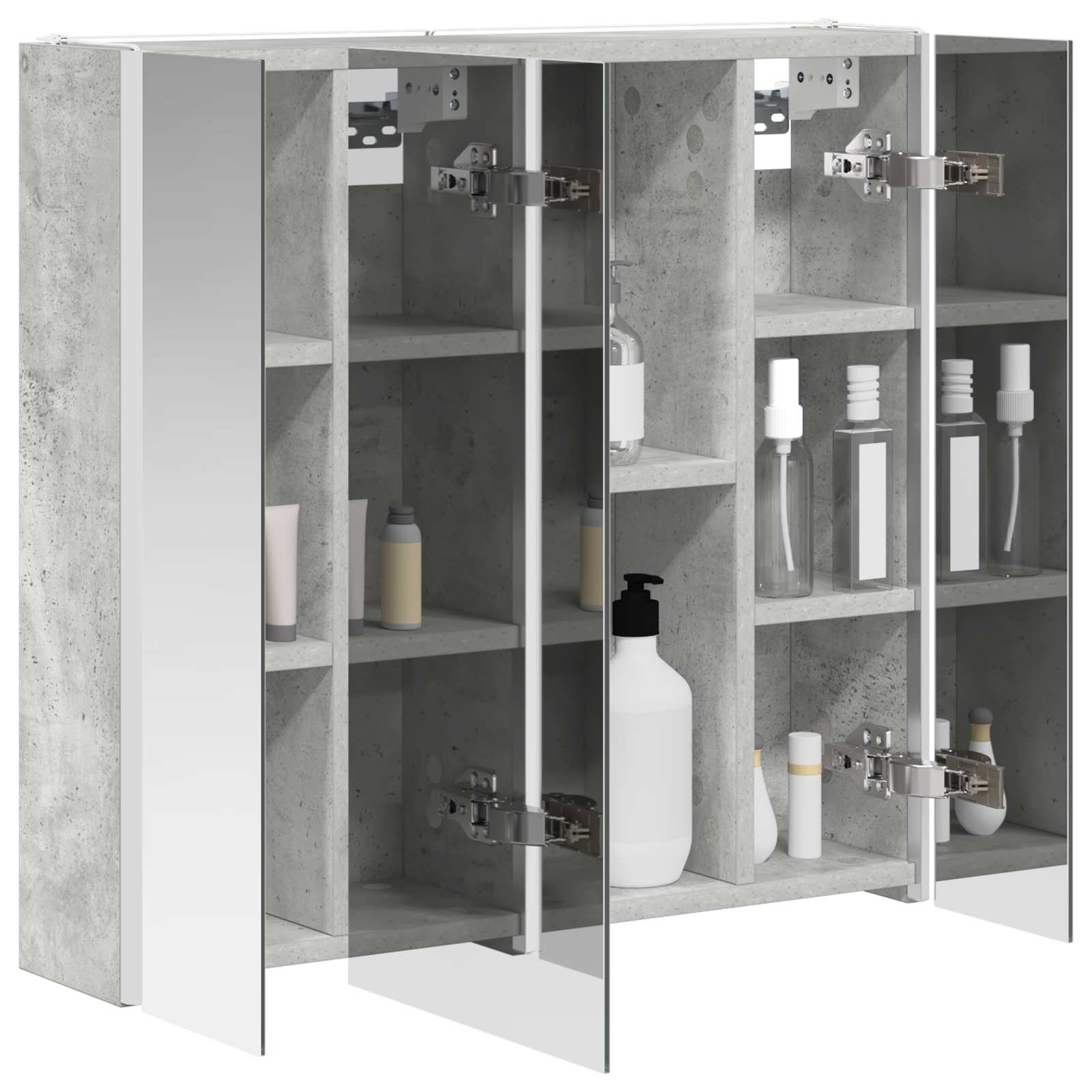Badkamer spiegelkast Beton Grijs 63,5 x 15,5 x 60,5 cm is nu te koop bij PeponiXL, paradijselijk wonen!