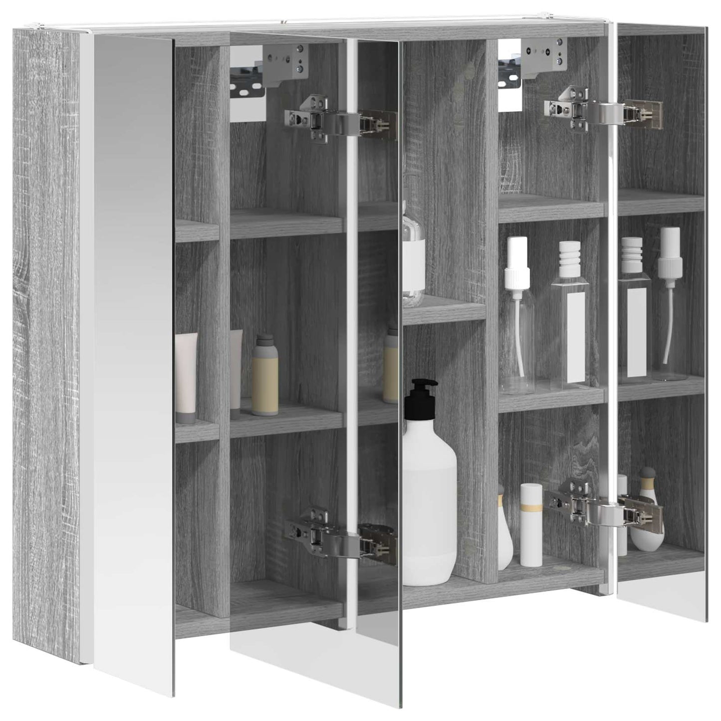 Badkamer spiegelkast Grijs Sonoma 63,5 x 15,5 x 60,5 cm is nu te koop bij PeponiXL, paradijselijk wonen!
