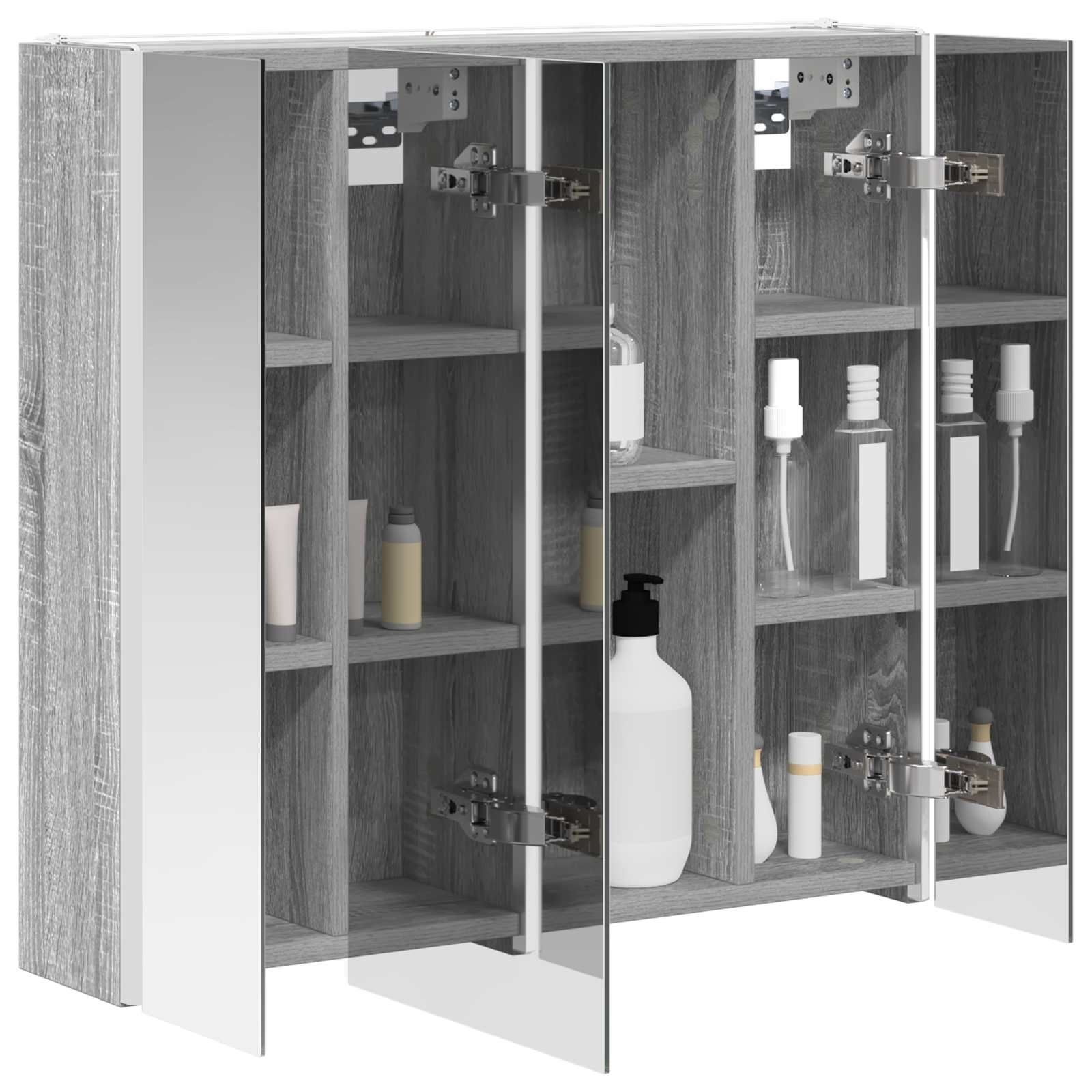 Badkamer spiegelkast Grijs Sonoma 63,5 x 15,5 x 60,5 cm is nu te koop bij PeponiXL, paradijselijk wonen!