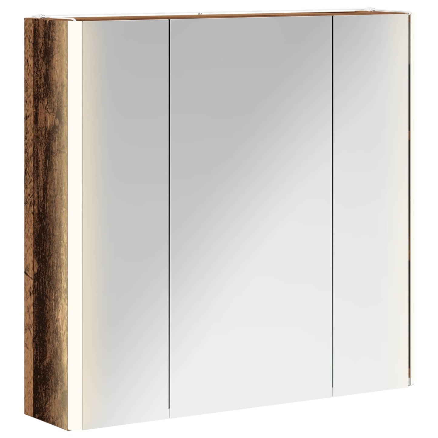 Badkamer spiegelkast Oudhout 63,5 x 15,5 x 60,5 cm Bewerkt hout is nu te koop bij PeponiXL, paradijselijk wonen!