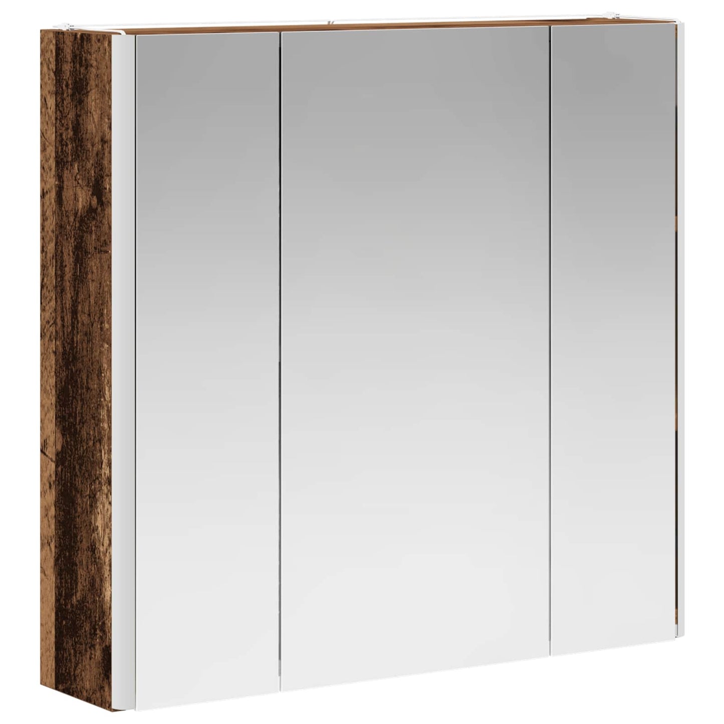 Badkamer spiegelkast Oudhout 63,5 x 15,5 x 60,5 cm Bewerkt hout is nu te koop bij PeponiXL, paradijselijk wonen!