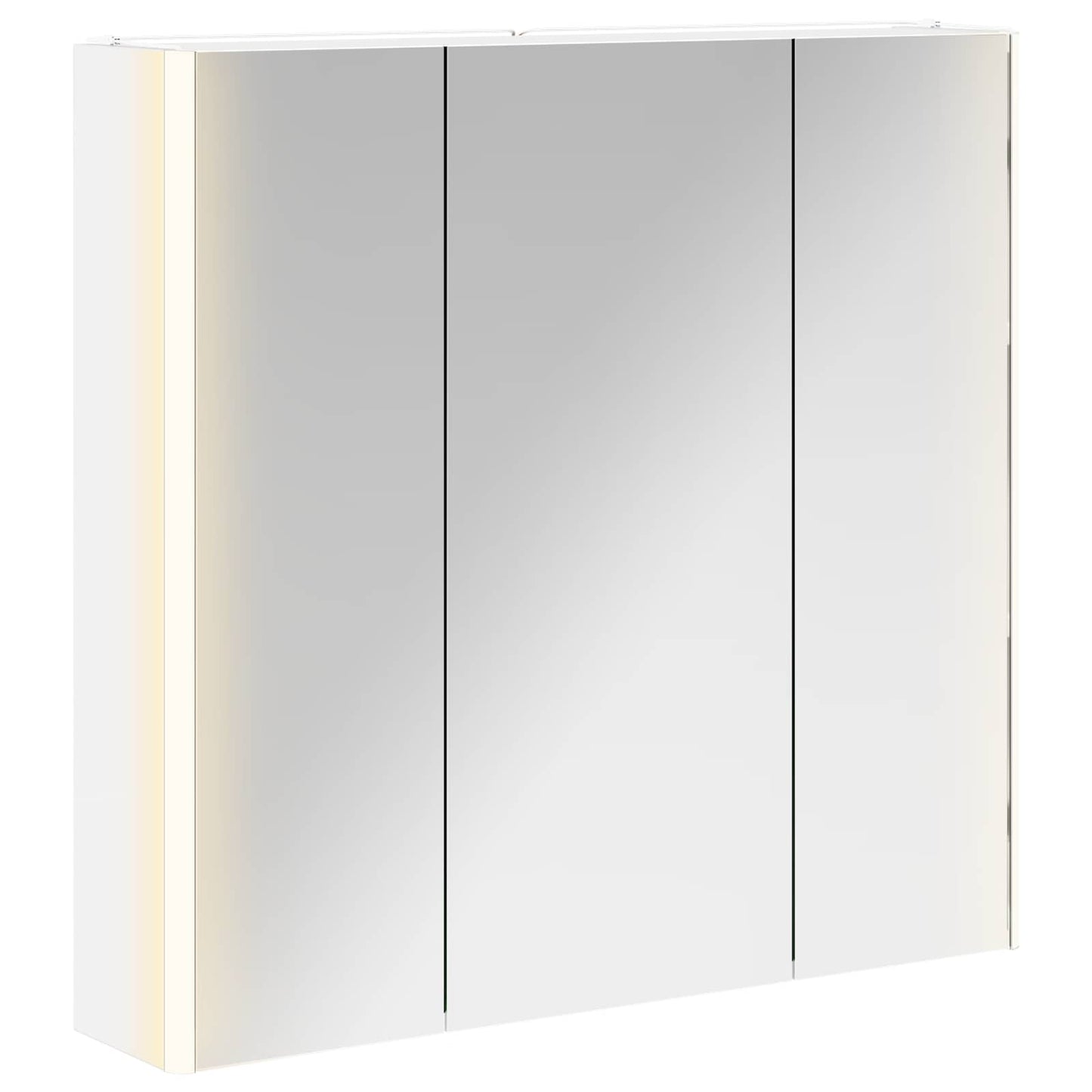 Badkamer spiegelkast Wit 73,5 x 15,5 x 70 cm Bewerkt hout is nu te koop bij PeponiXL, paradijselijk wonen!