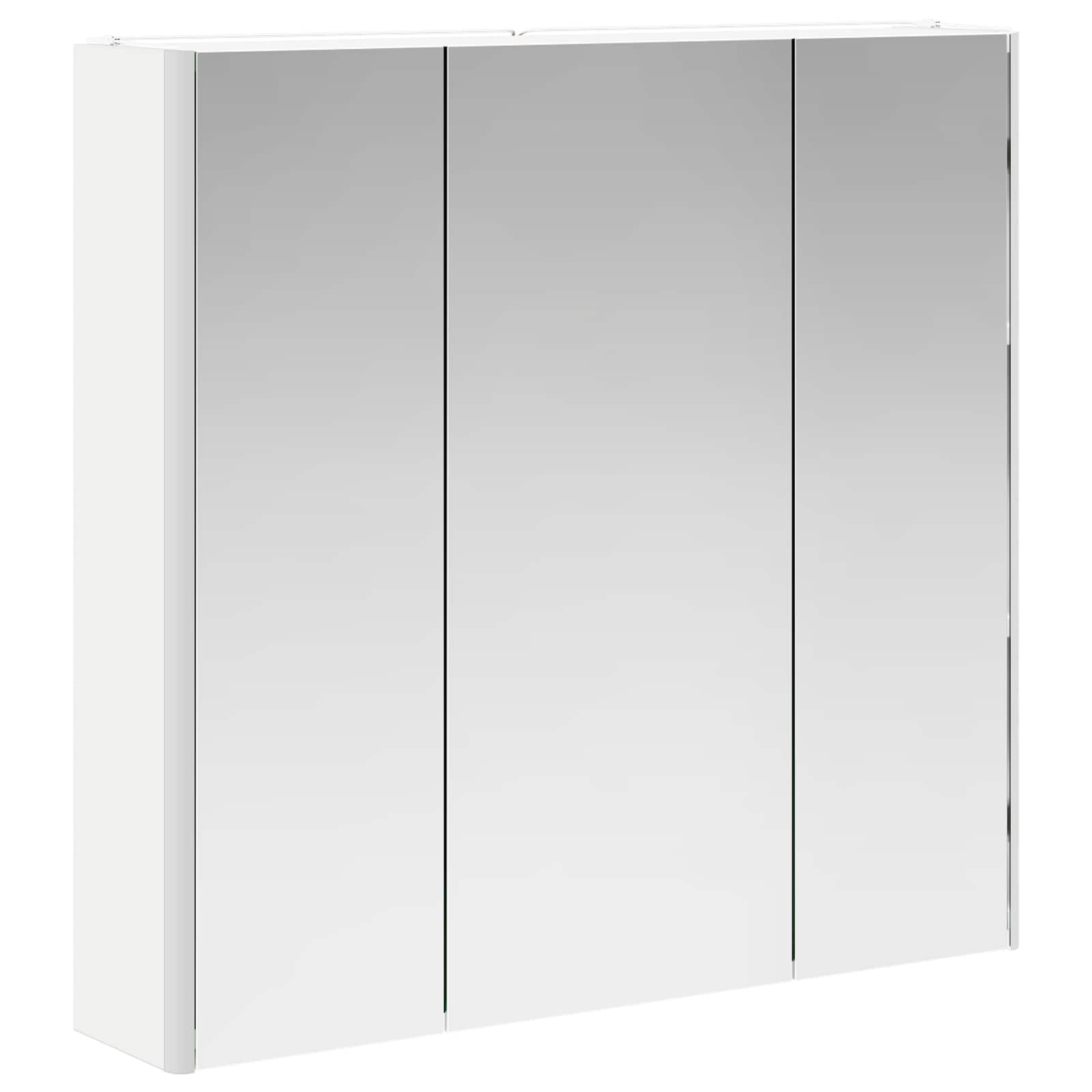 Badkamer spiegelkast Wit 73,5 x 15,5 x 70 cm Bewerkt hout is nu te koop bij PeponiXL, paradijselijk wonen!