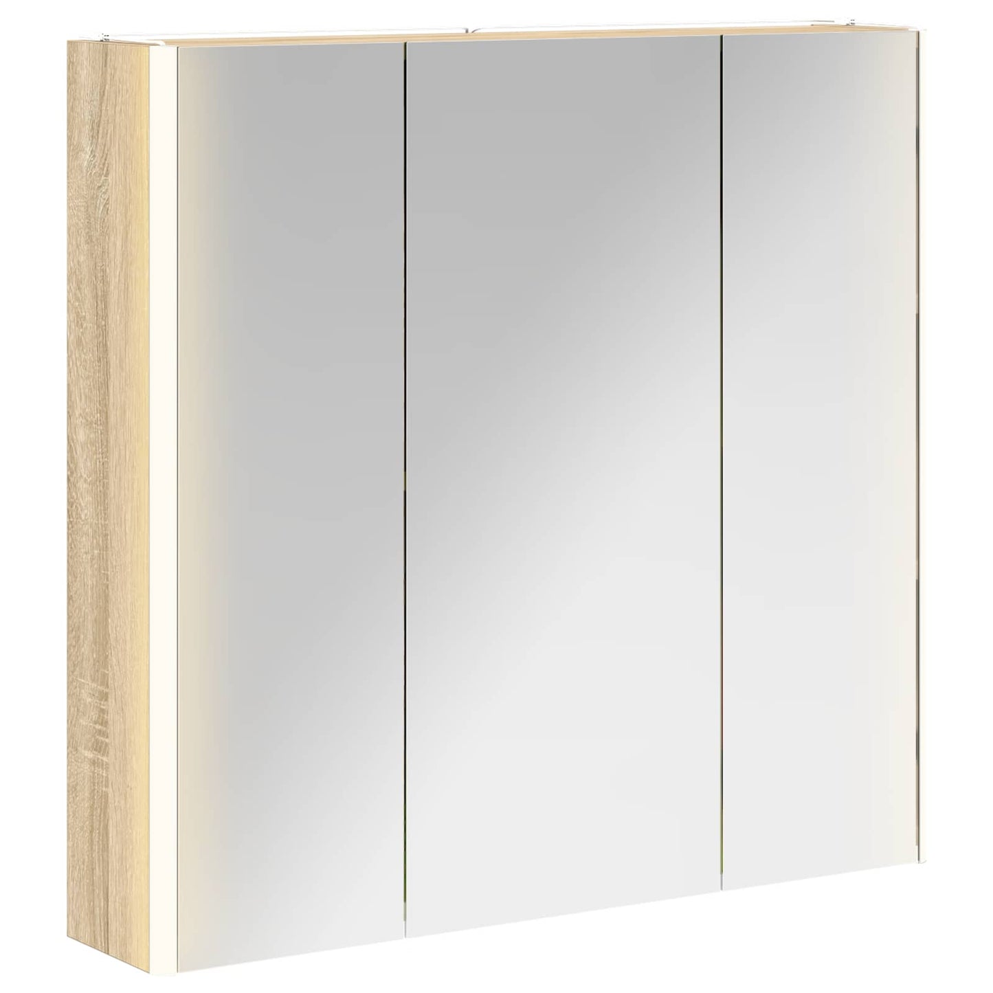 Badkamer spiegelkast met plank Sonoma Eiken 73,5 x 15,5 x 70 cm is nu te koop bij PeponiXL, paradijselijk wonen!
