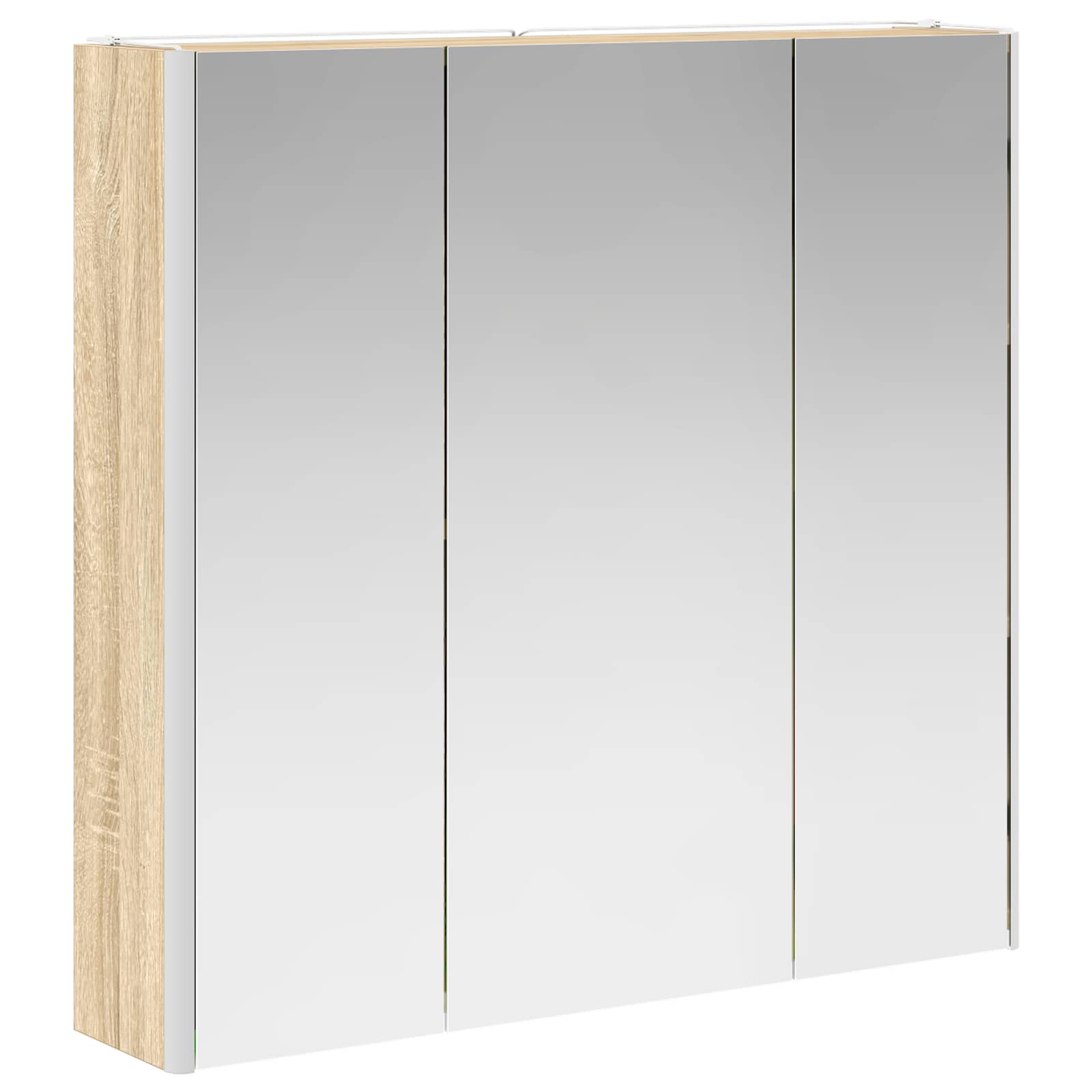 Badkamer spiegelkast met plank Sonoma Eiken 73,5 x 15,5 x 70 cm is nu te koop bij PeponiXL, paradijselijk wonen!