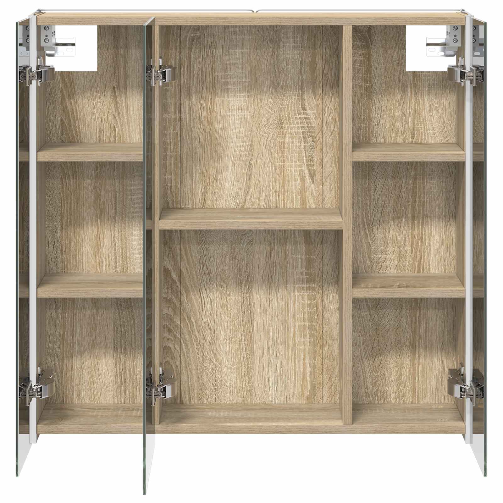 Badkamer spiegelkast met plank Sonoma Eiken 73,5 x 15,5 x 70 cm is nu te koop bij PeponiXL, paradijselijk wonen!