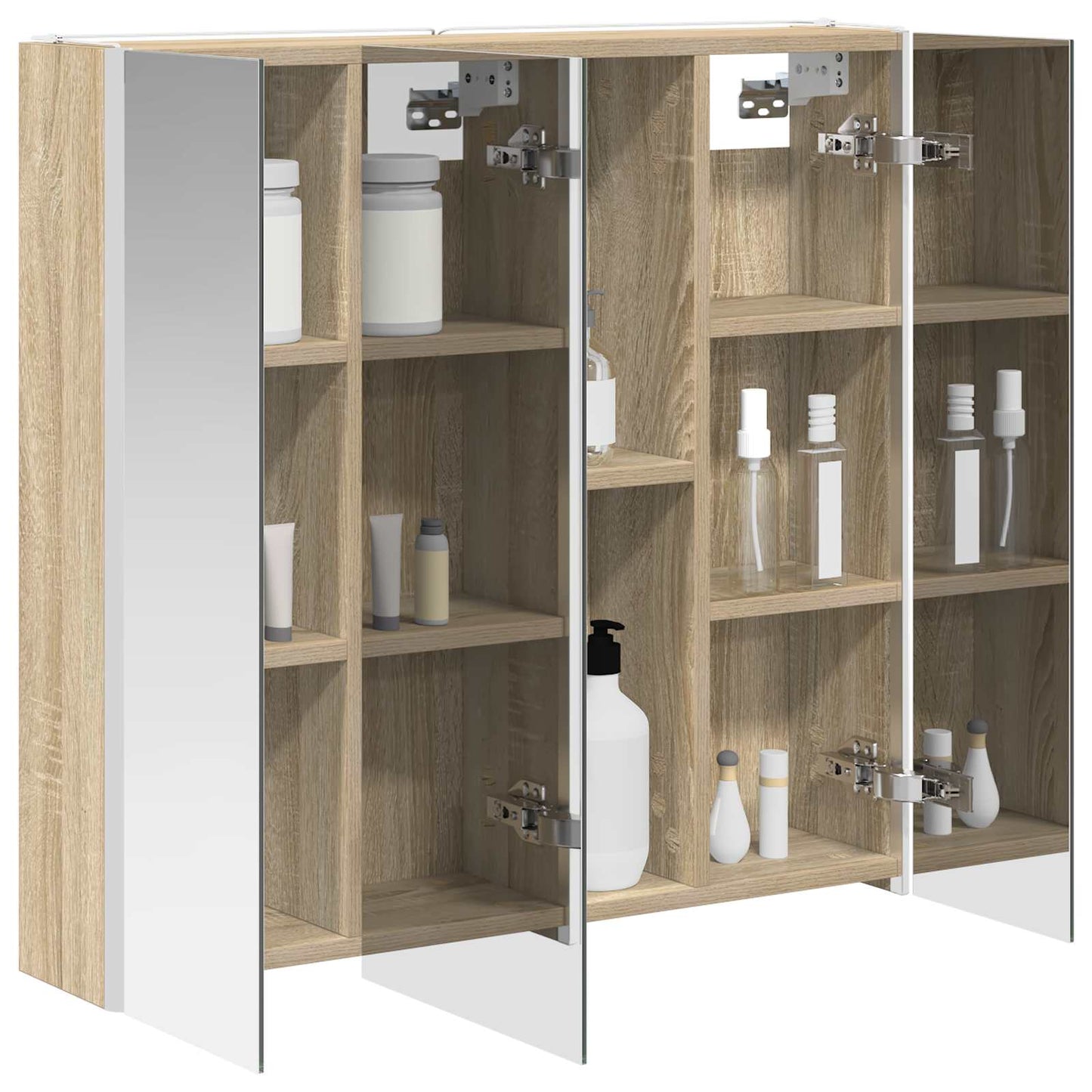 Badkamer spiegelkast met plank Sonoma Eiken 73,5 x 15,5 x 70 cm is nu te koop bij PeponiXL, paradijselijk wonen!
