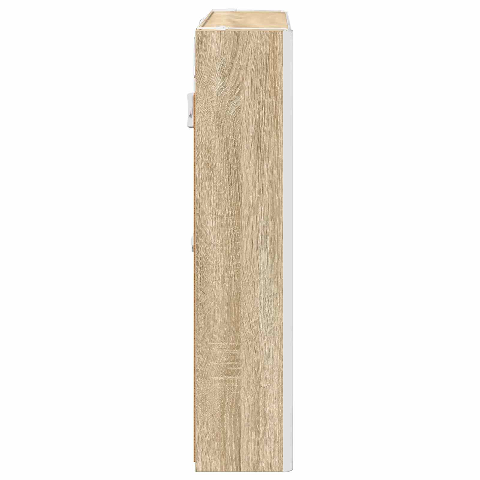 Badkamer spiegelkast met plank Sonoma Eiken 73,5 x 15,5 x 70 cm is nu te koop bij PeponiXL, paradijselijk wonen!