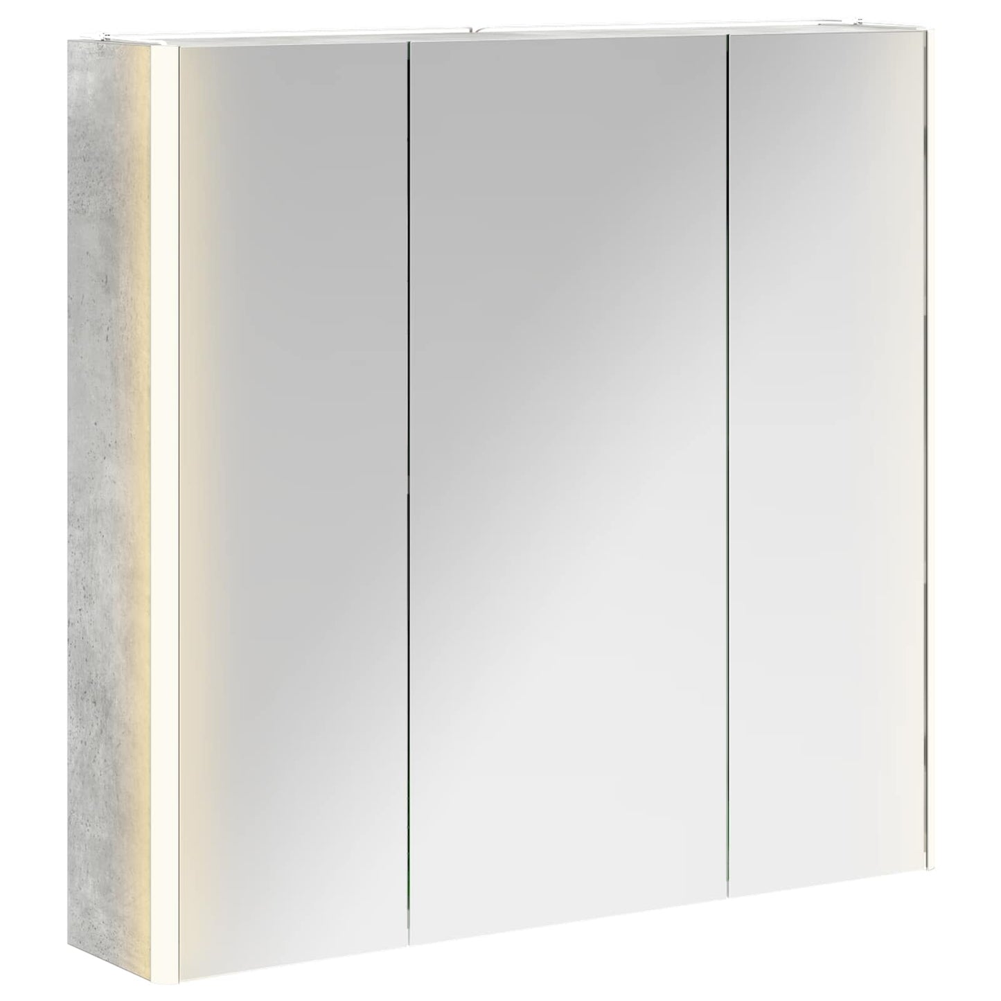 Badkamer spiegelkast met plank Beton Grijs 73,5 x 15,5 x 70 cm is nu te koop bij PeponiXL, paradijselijk wonen!