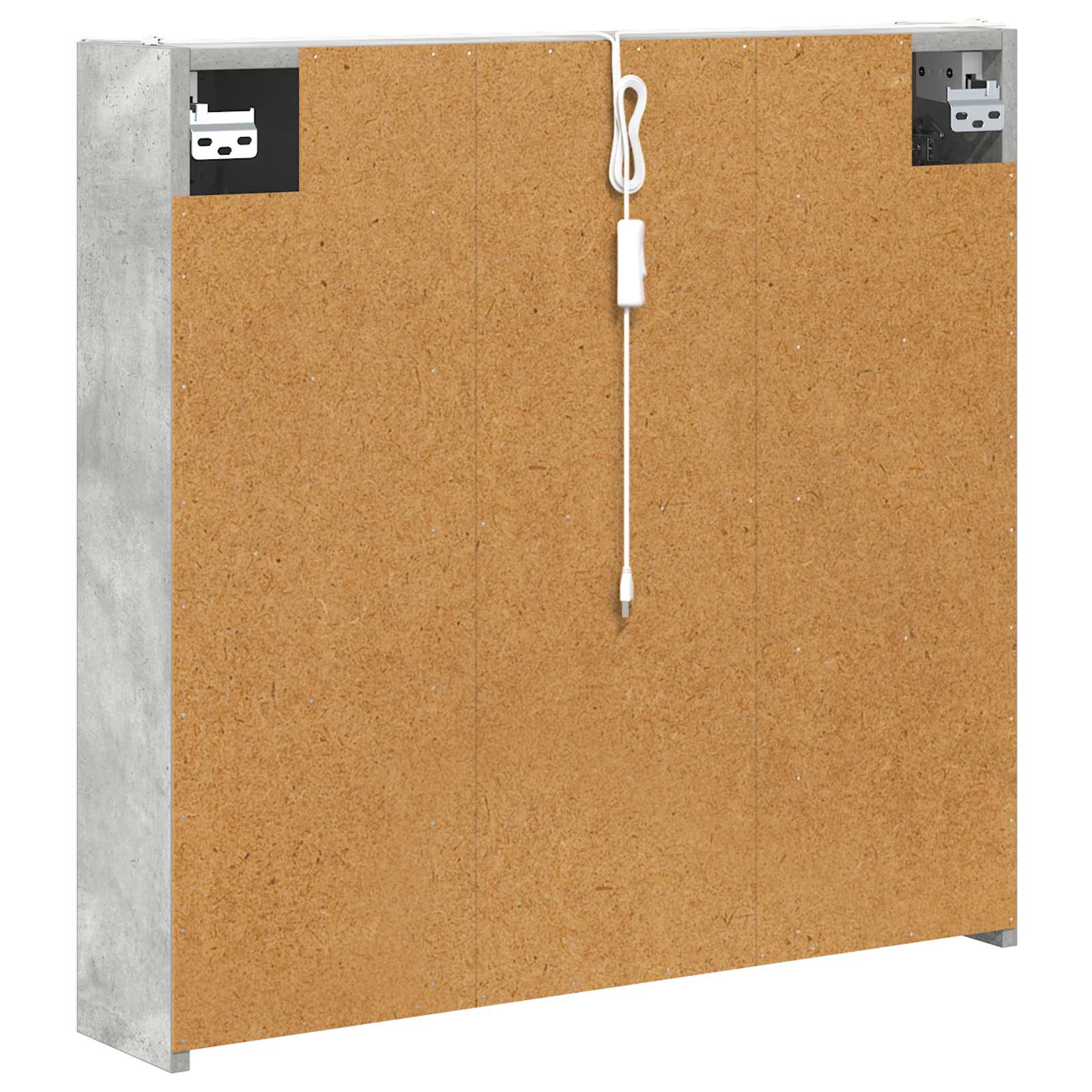Badkamer spiegelkast met plank Beton Grijs 73,5 x 15,5 x 70 cm is nu te koop bij PeponiXL, paradijselijk wonen!