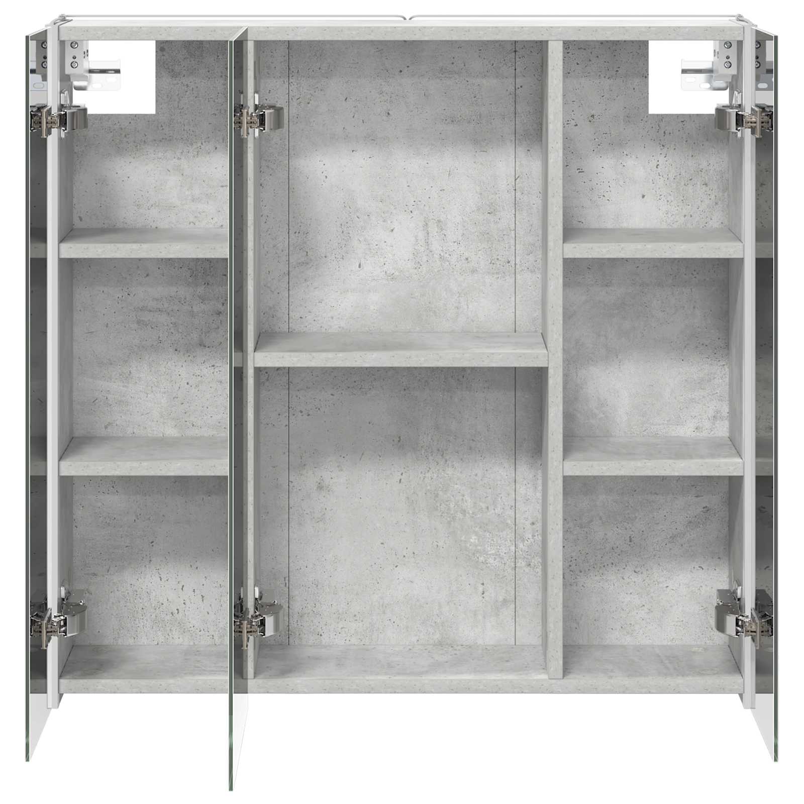 Badkamer spiegelkast met plank Beton Grijs 73,5 x 15,5 x 70 cm is nu te koop bij PeponiXL, paradijselijk wonen!