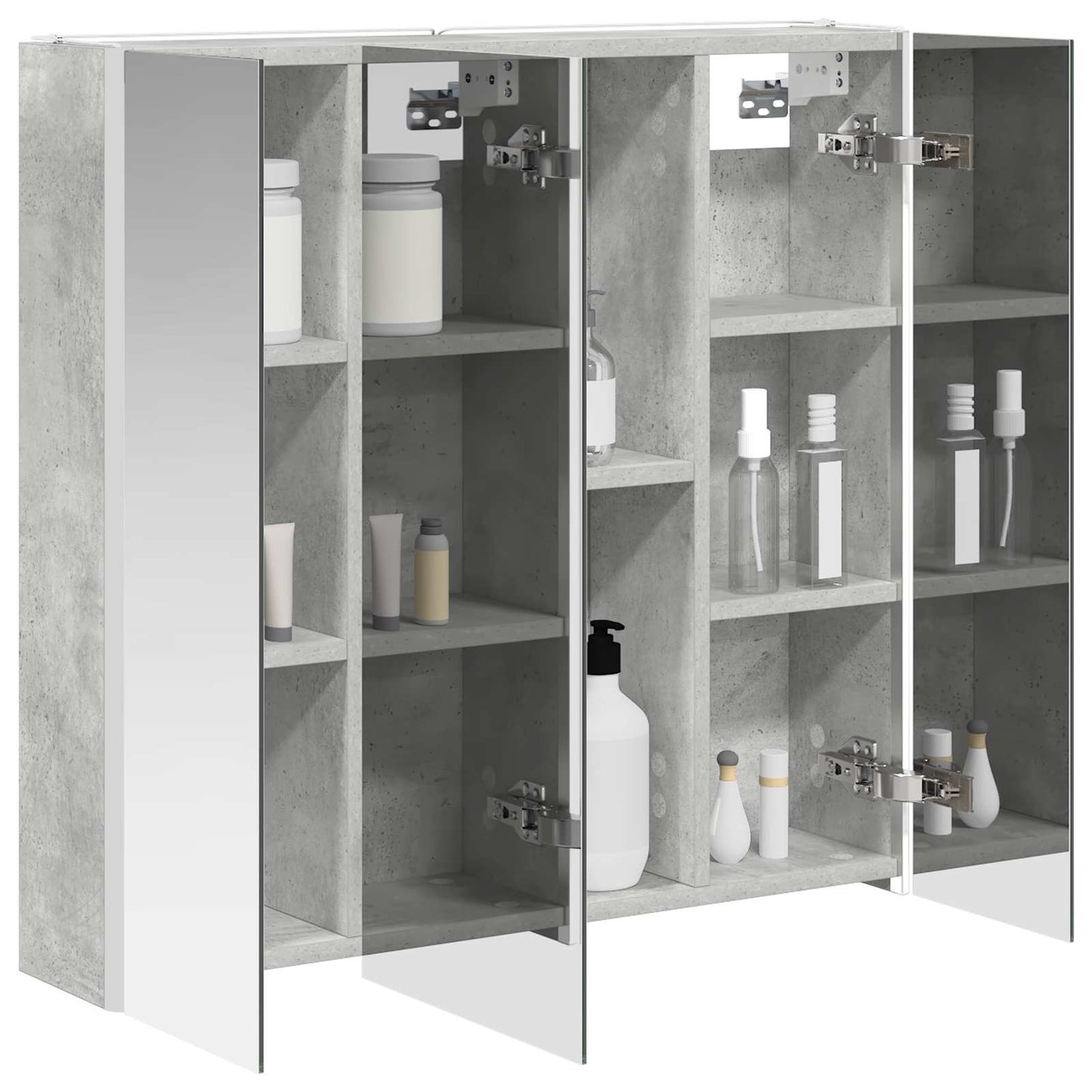 Badkamer spiegelkast met plank Beton Grijs 73,5 x 15,5 x 70 cm is nu te koop bij PeponiXL, paradijselijk wonen!
