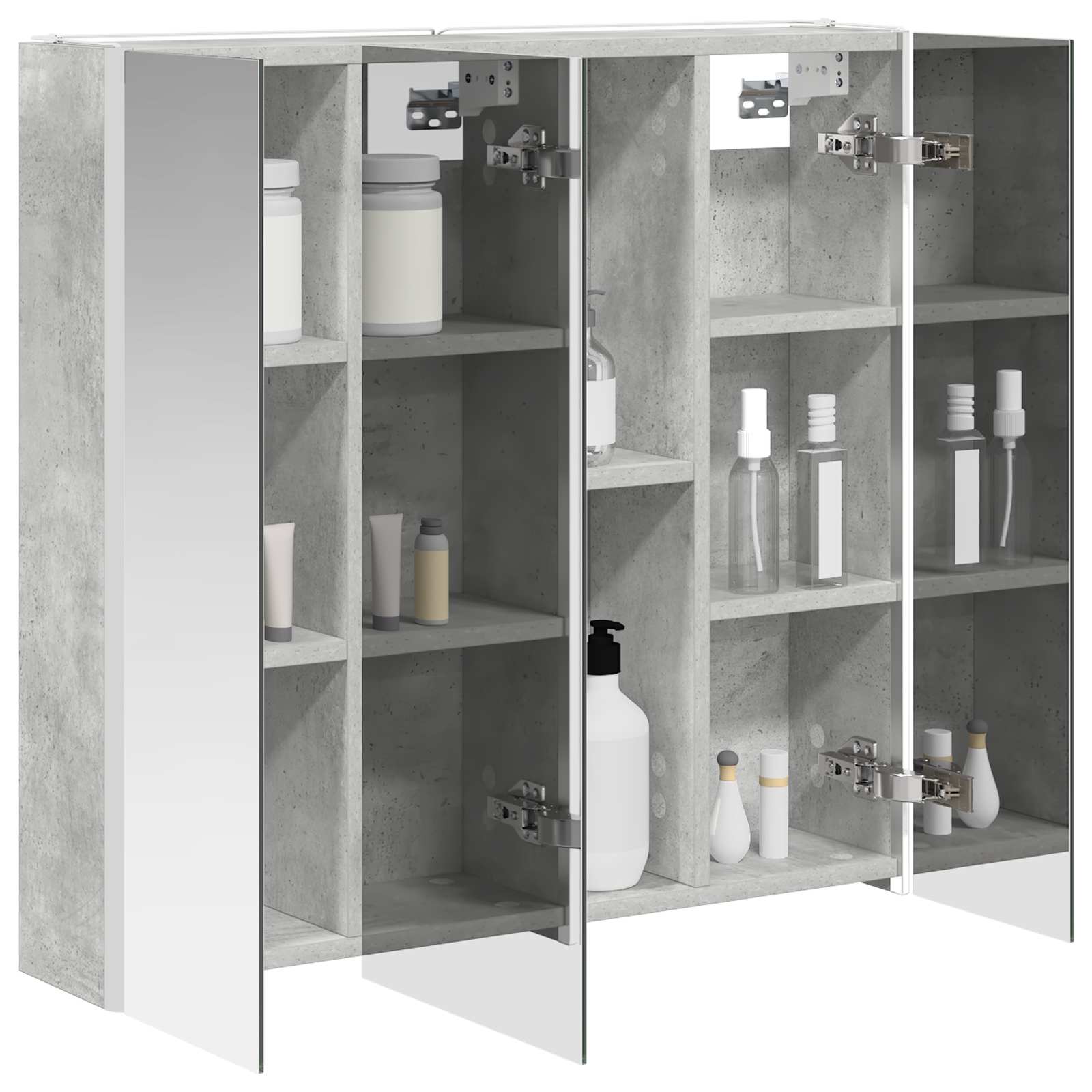 Badkamer spiegelkast met plank Beton Grijs 73,5 x 15,5 x 70 cm is nu te koop bij PeponiXL, paradijselijk wonen!