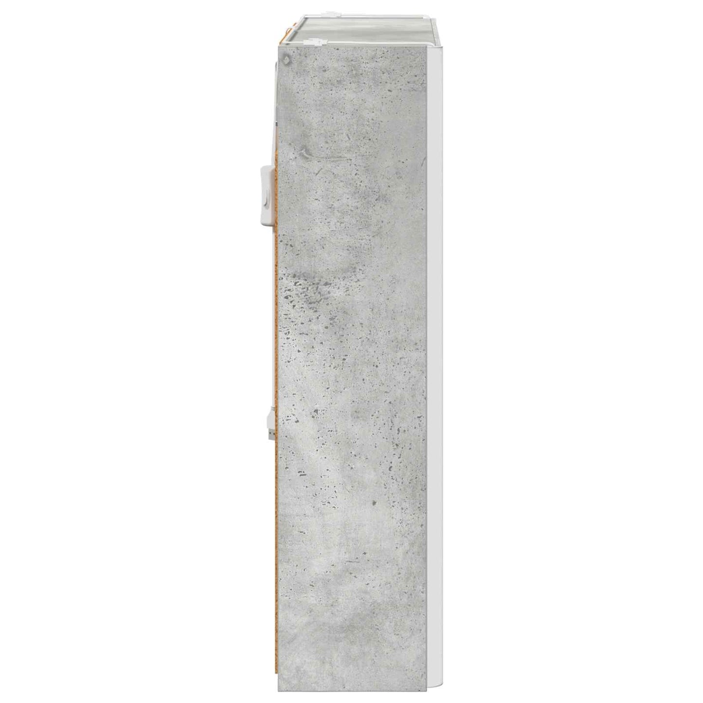 Badkamer spiegelkast met plank Beton Grijs 73,5 x 15,5 x 70 cm is nu te koop bij PeponiXL, paradijselijk wonen!