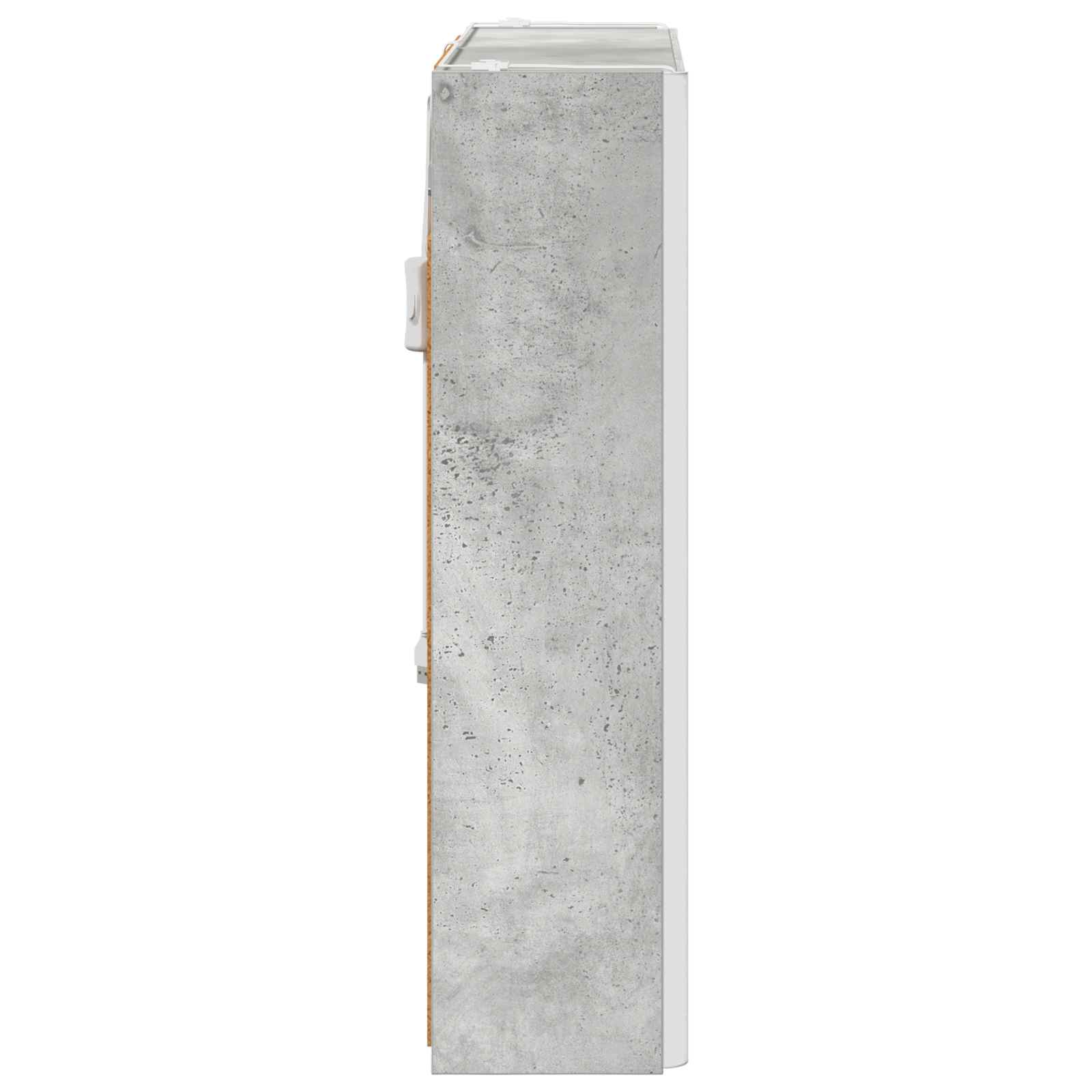 Badkamer spiegelkast met plank Beton Grijs 73,5 x 15,5 x 70 cm is nu te koop bij PeponiXL, paradijselijk wonen!